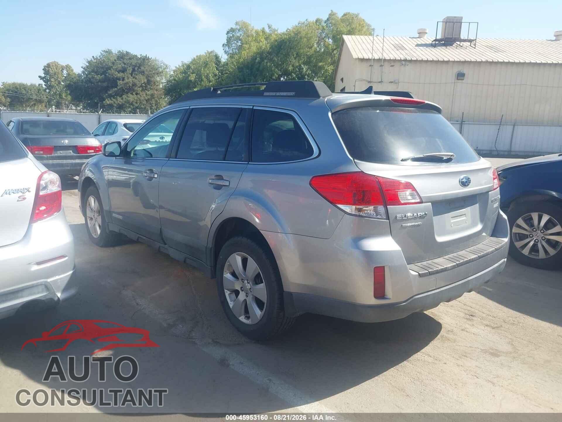 SUBARU OUTBACK 2011 - 4S4BRBFC4B3344536