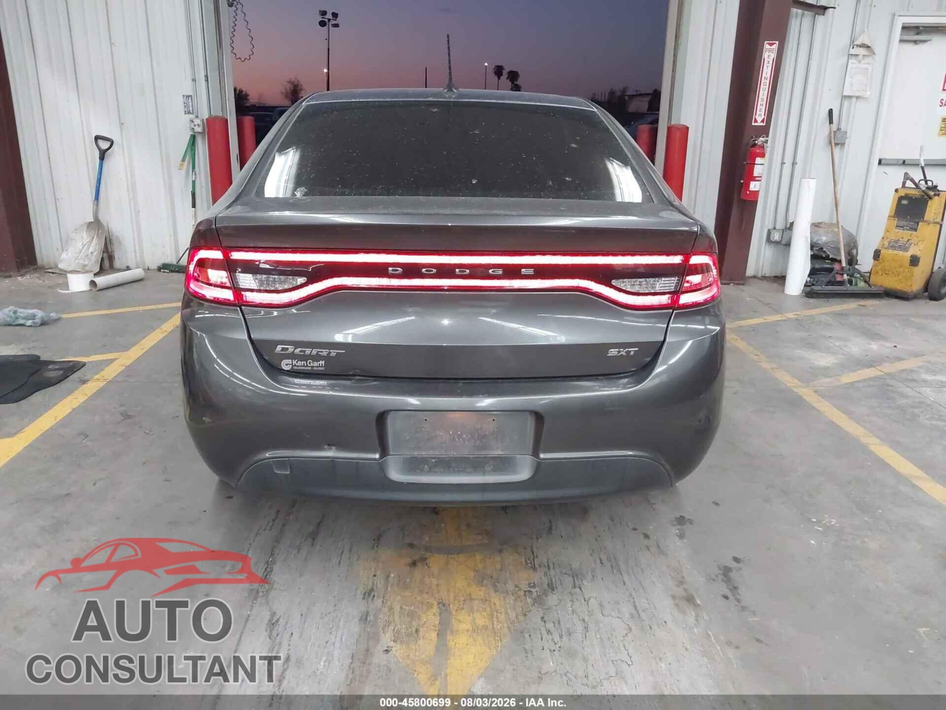 DODGE DART 2015 - 1C3CDFBB0FD238407
