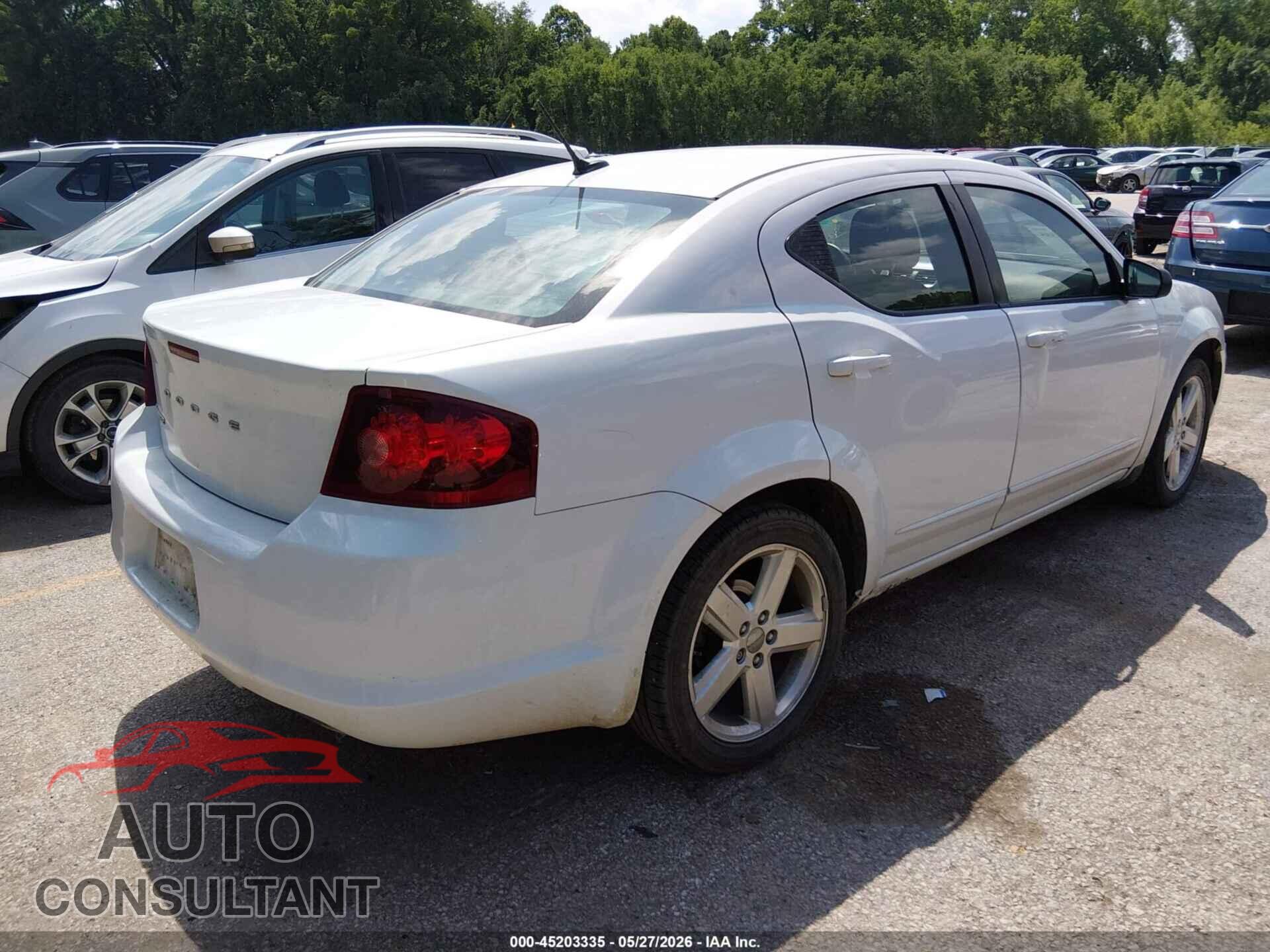 DODGE AVENGER 2013 - 1C3CDZAB3DN663968