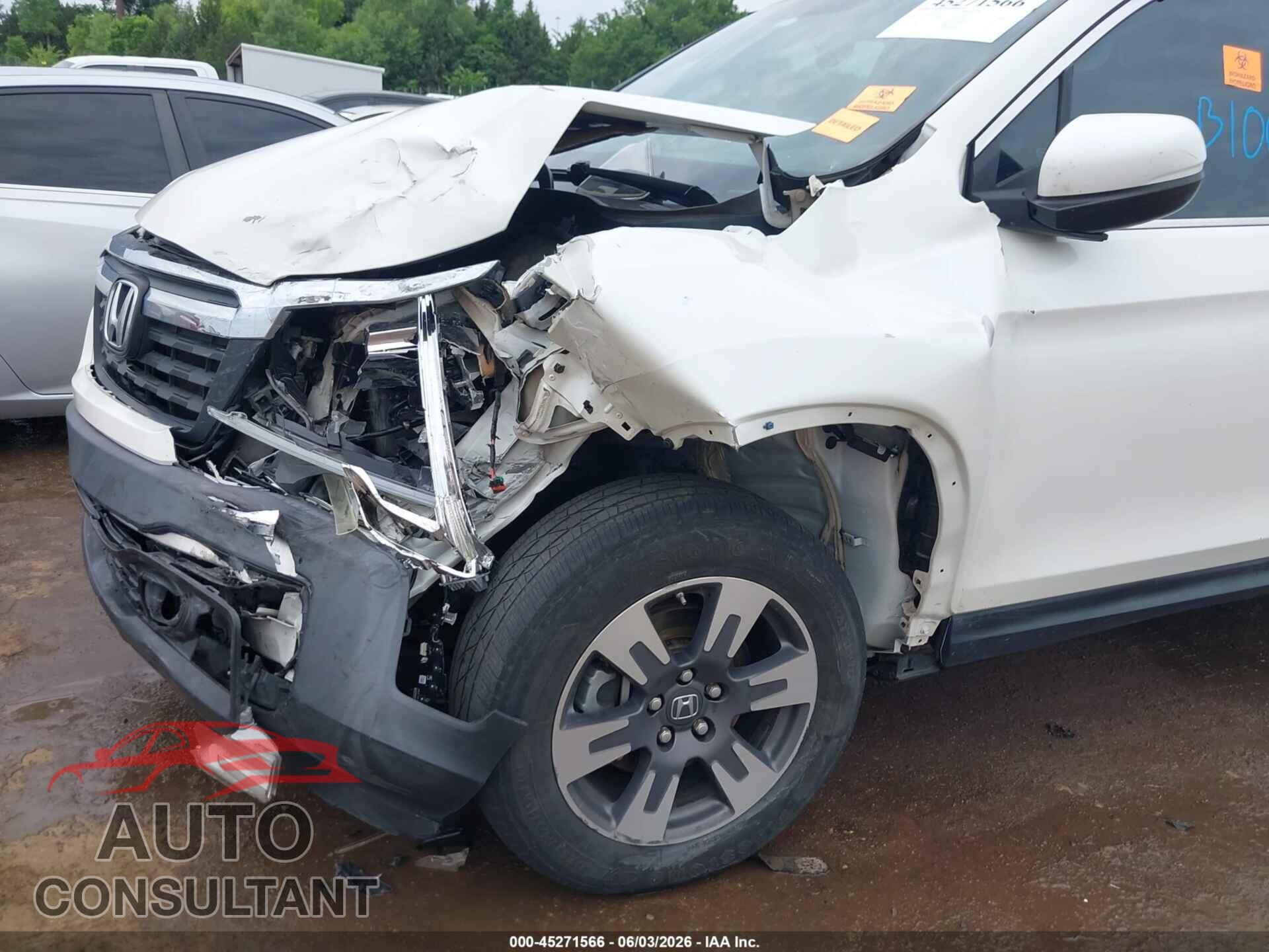 HONDA RIDGELINE 2017 - 5FPYK3F66HB006996