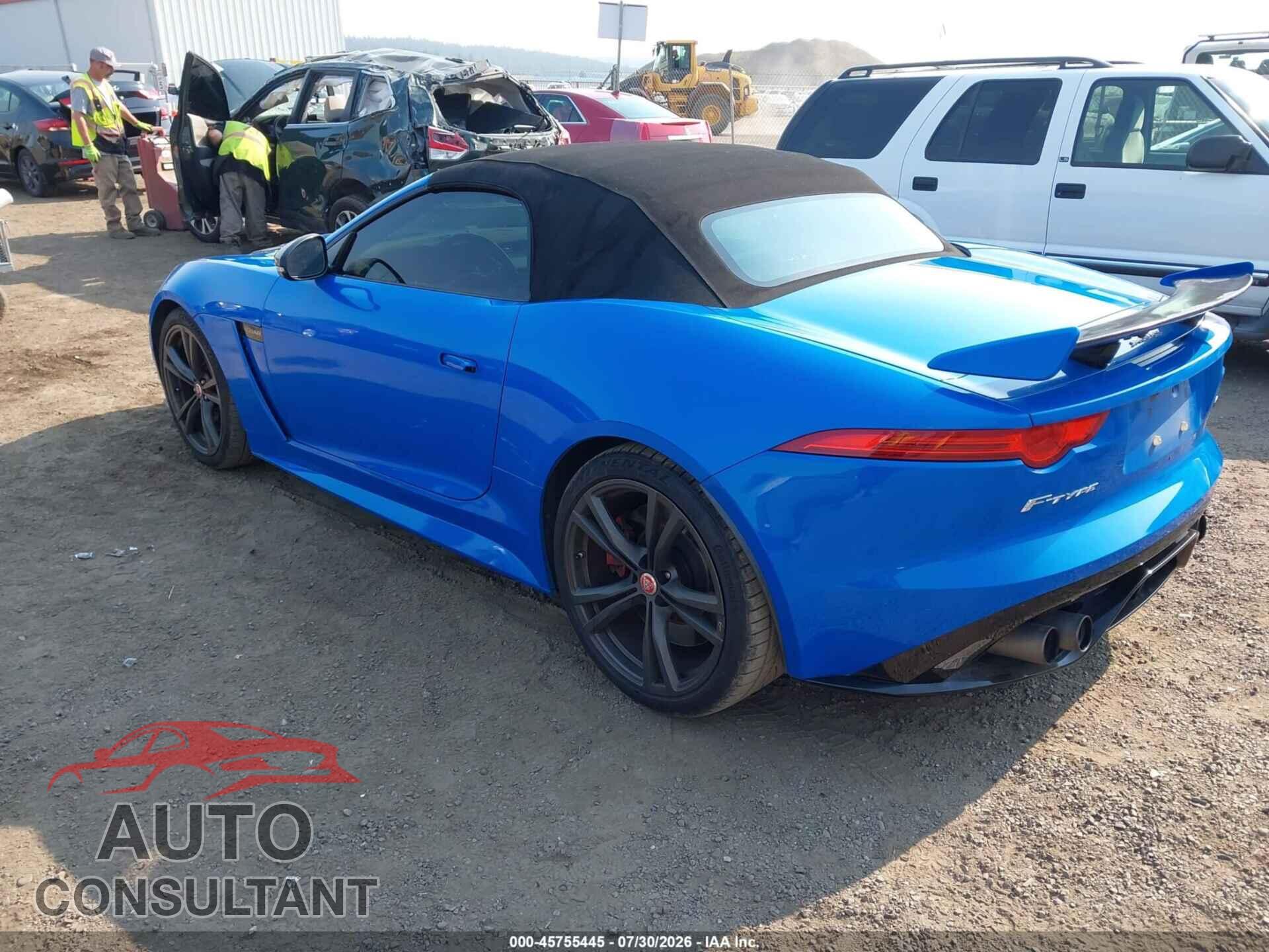 JAGUAR F-TYPE 2017 - SAJWJ6K87HMK38656