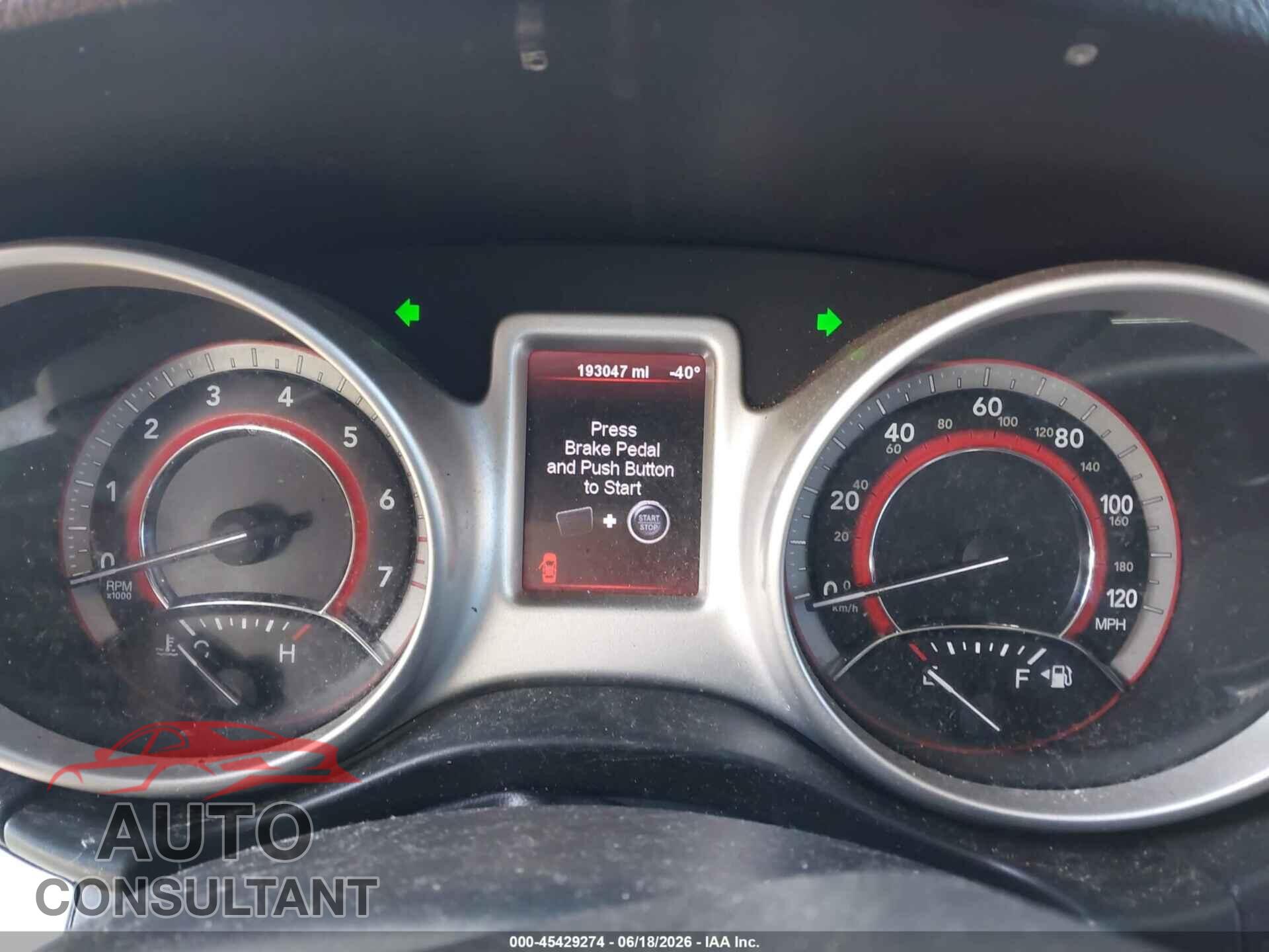 DODGE JOURNEY 2012 - 3C4PDCAB7CT216830