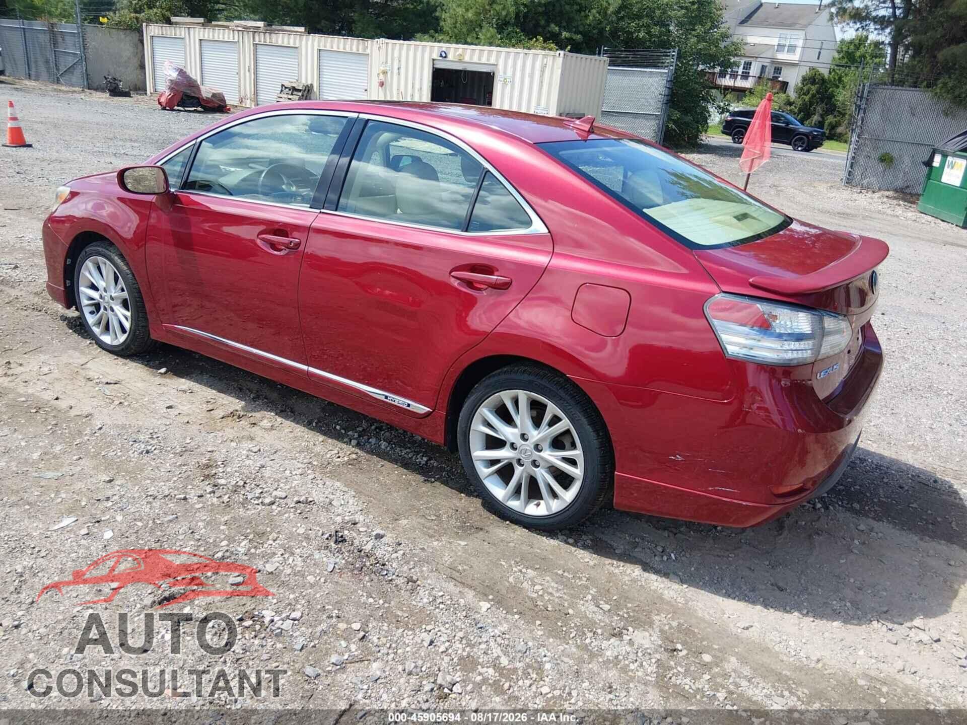 LEXUS HS 250H 2010 - JTHBB1BA2A2017420