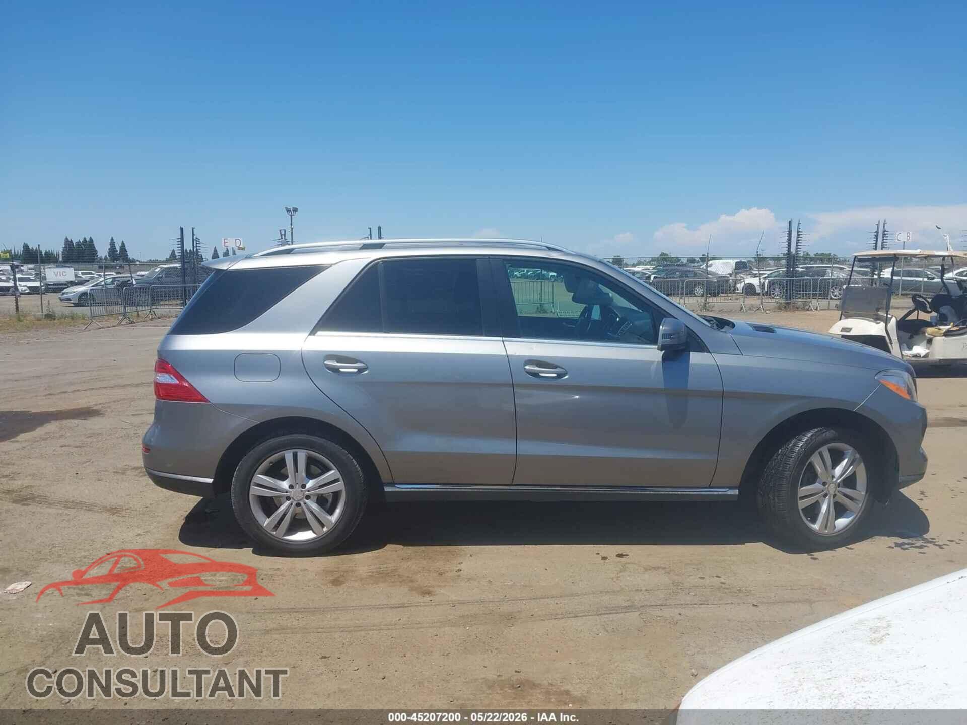 MERCEDES-BENZ ML 350 BLUETEC 2012 - 4JGDA2EB2CA028252