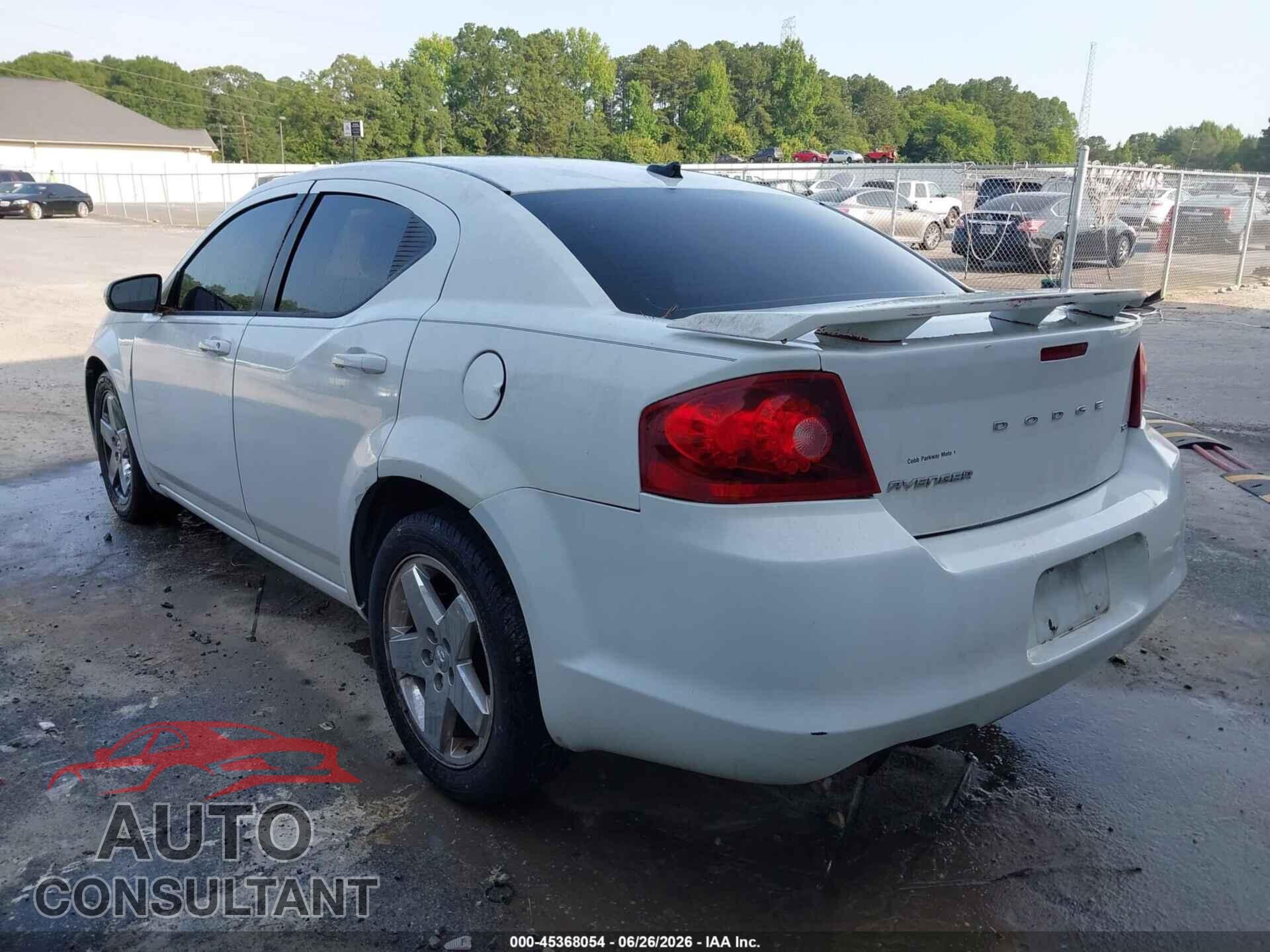 DODGE AVENGER 2013 - 1C3CDZCG5DN531643