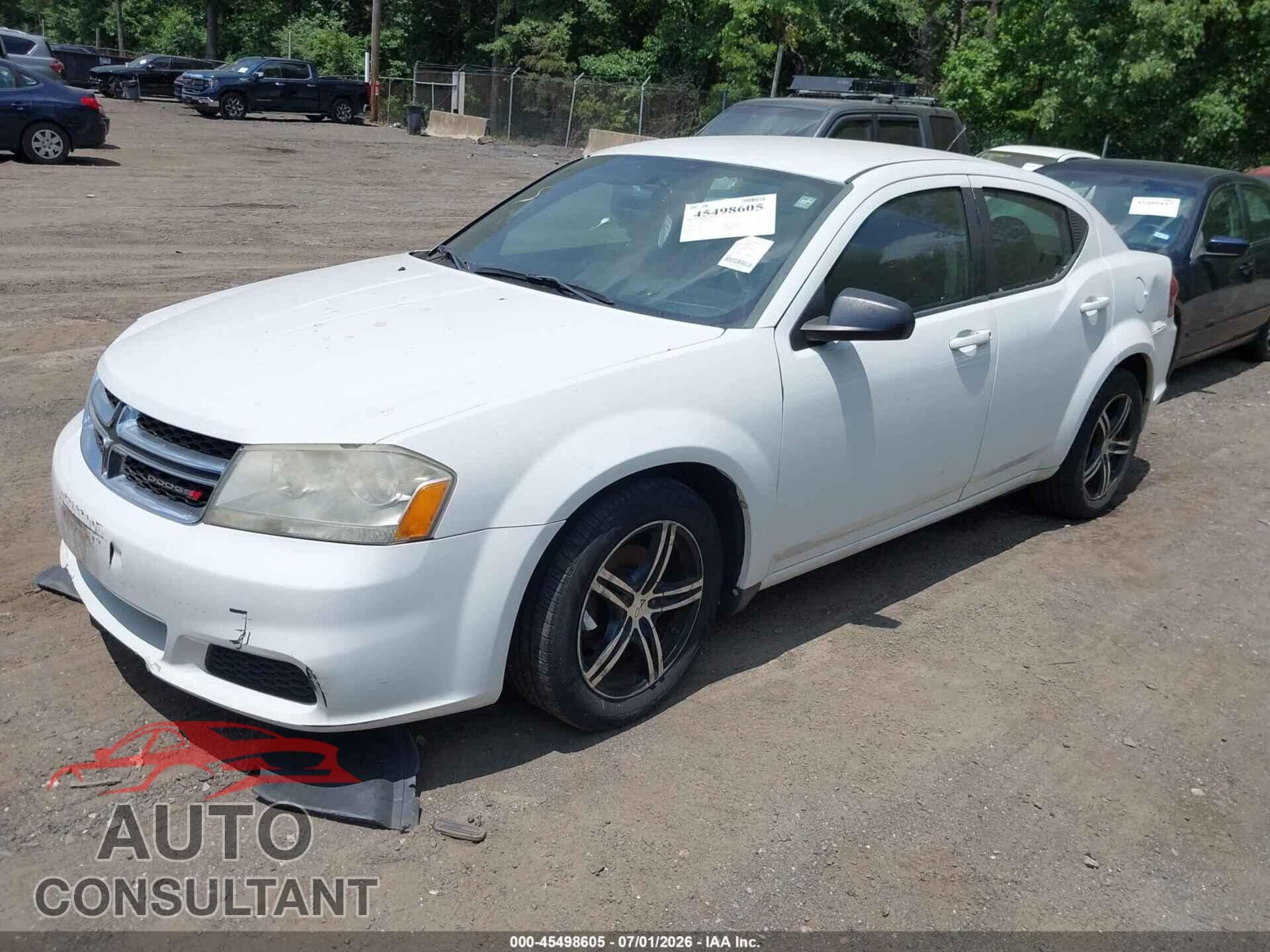 DODGE AVENGER 2013 - 1C3CDZAB8DN753794