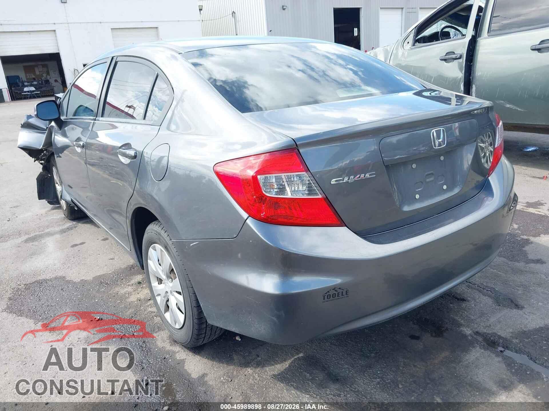 HONDA CIVIC 2012 - 19XFB2F56CE010921