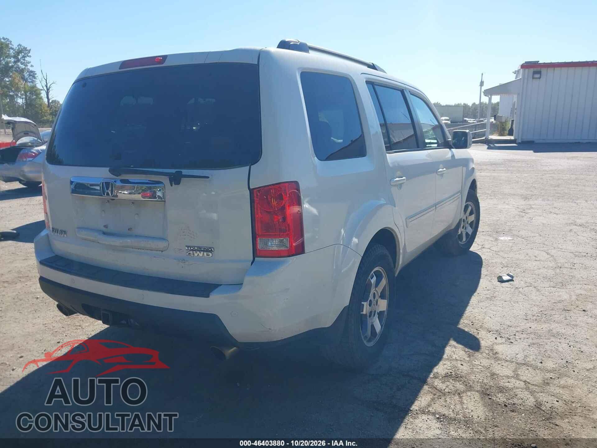 HONDA PILOT 2011 - 5FNYF4H90BB092145