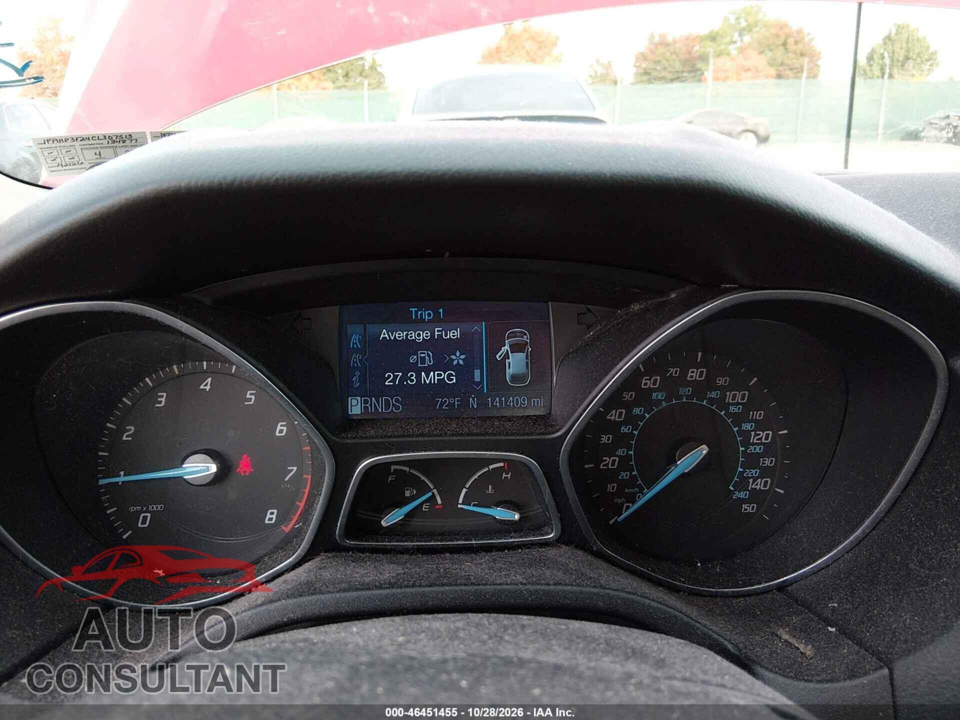 FORD FOCUS 2012 - 1FAHP3F24CL307513