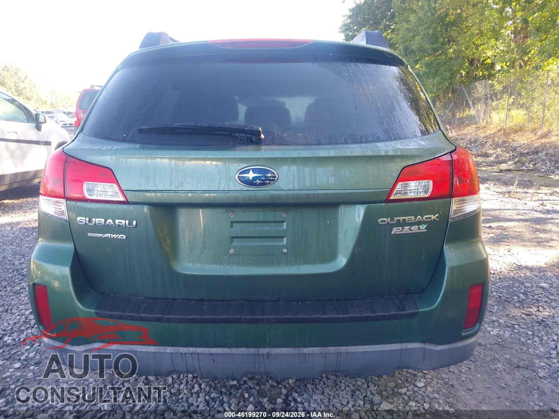 SUBARU OUTBACK 2010 - 4S4BRBGC9A3338910