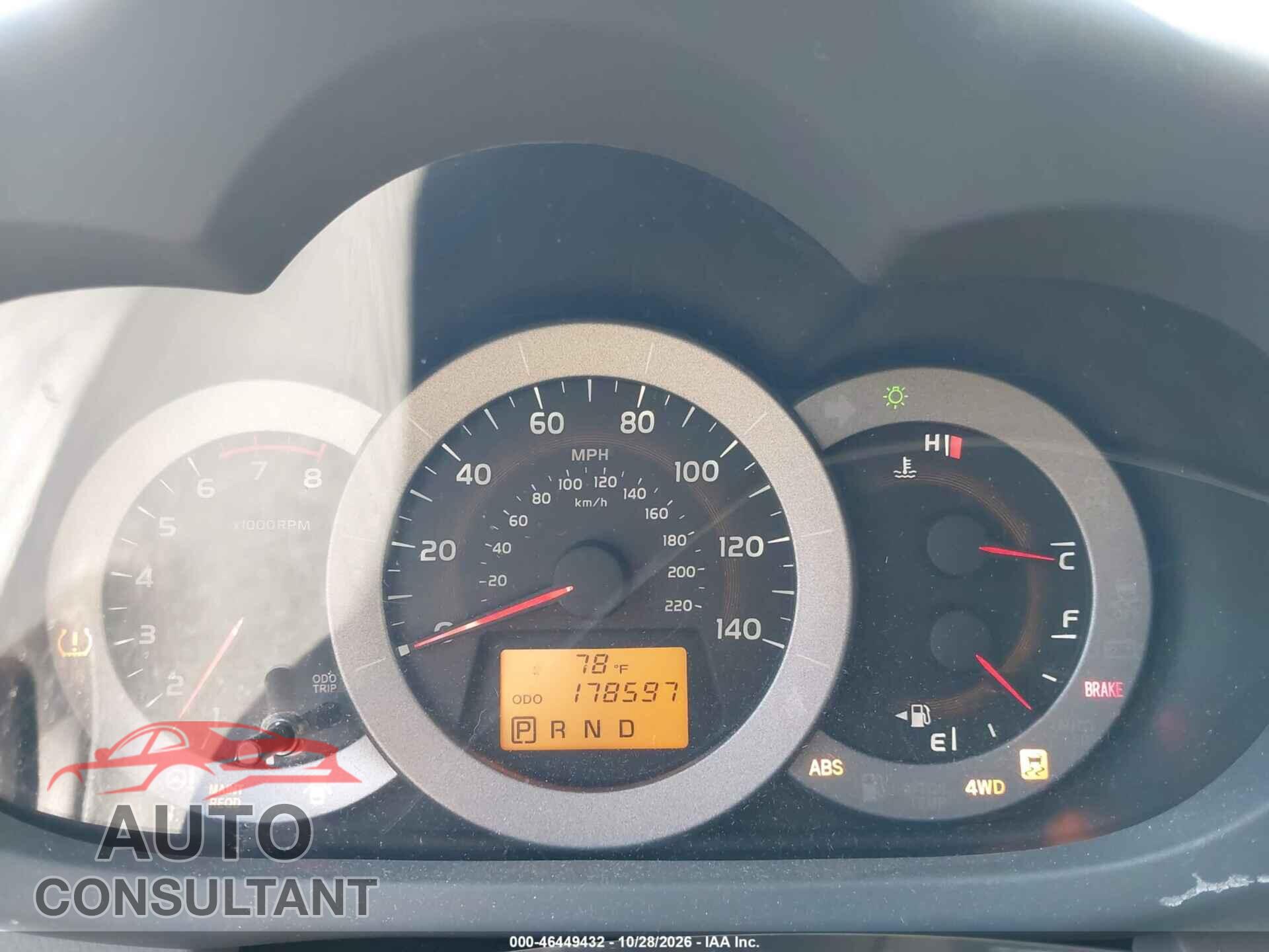 TOYOTA RAV4 2012 - 2T3BF4DV3CW244861