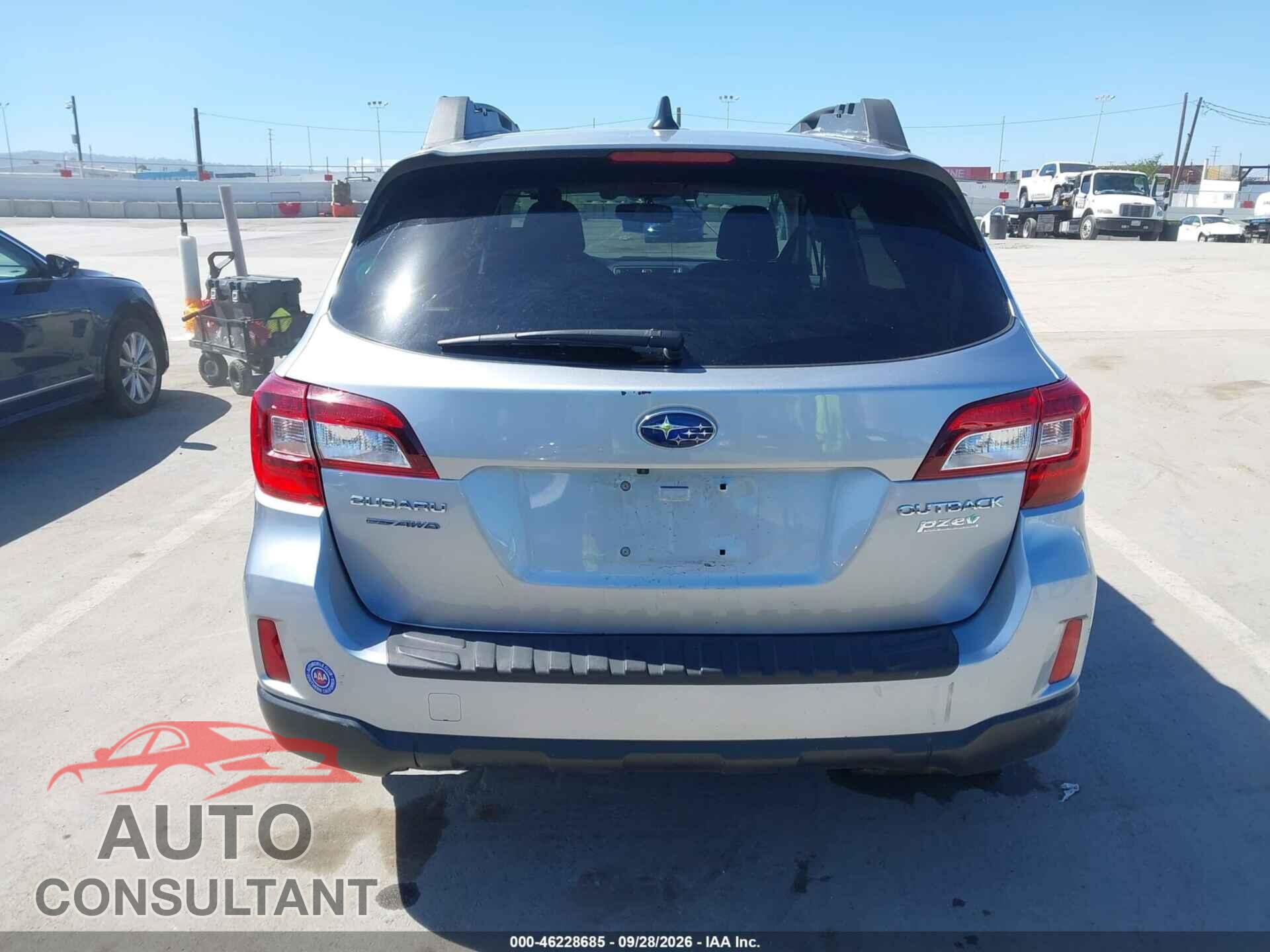 SUBARU OUTBACK 2016 - 4S4BSAFC0G3285782