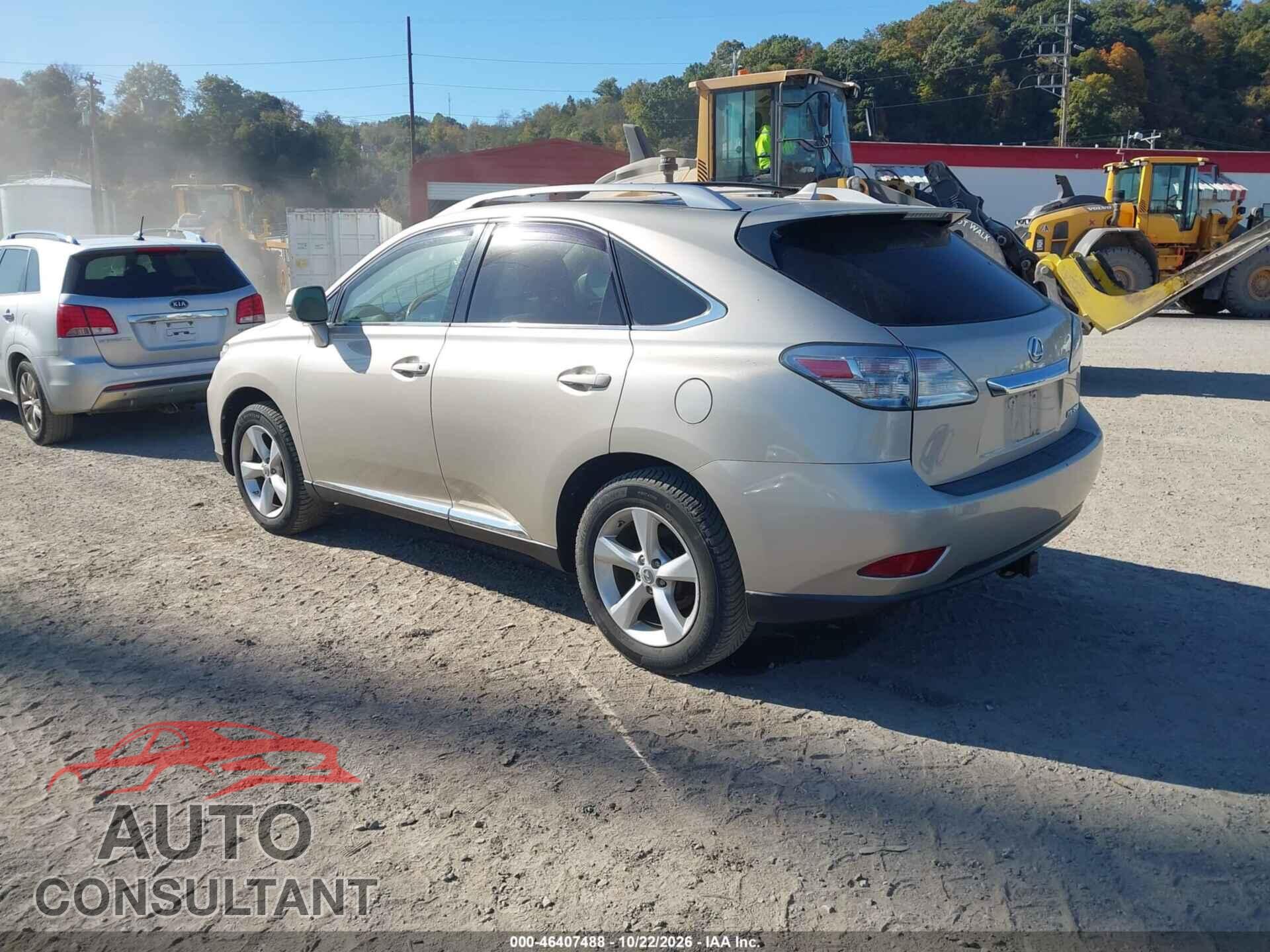 LEXUS RX 350 2011 - 2T2BK1BA3BC087105