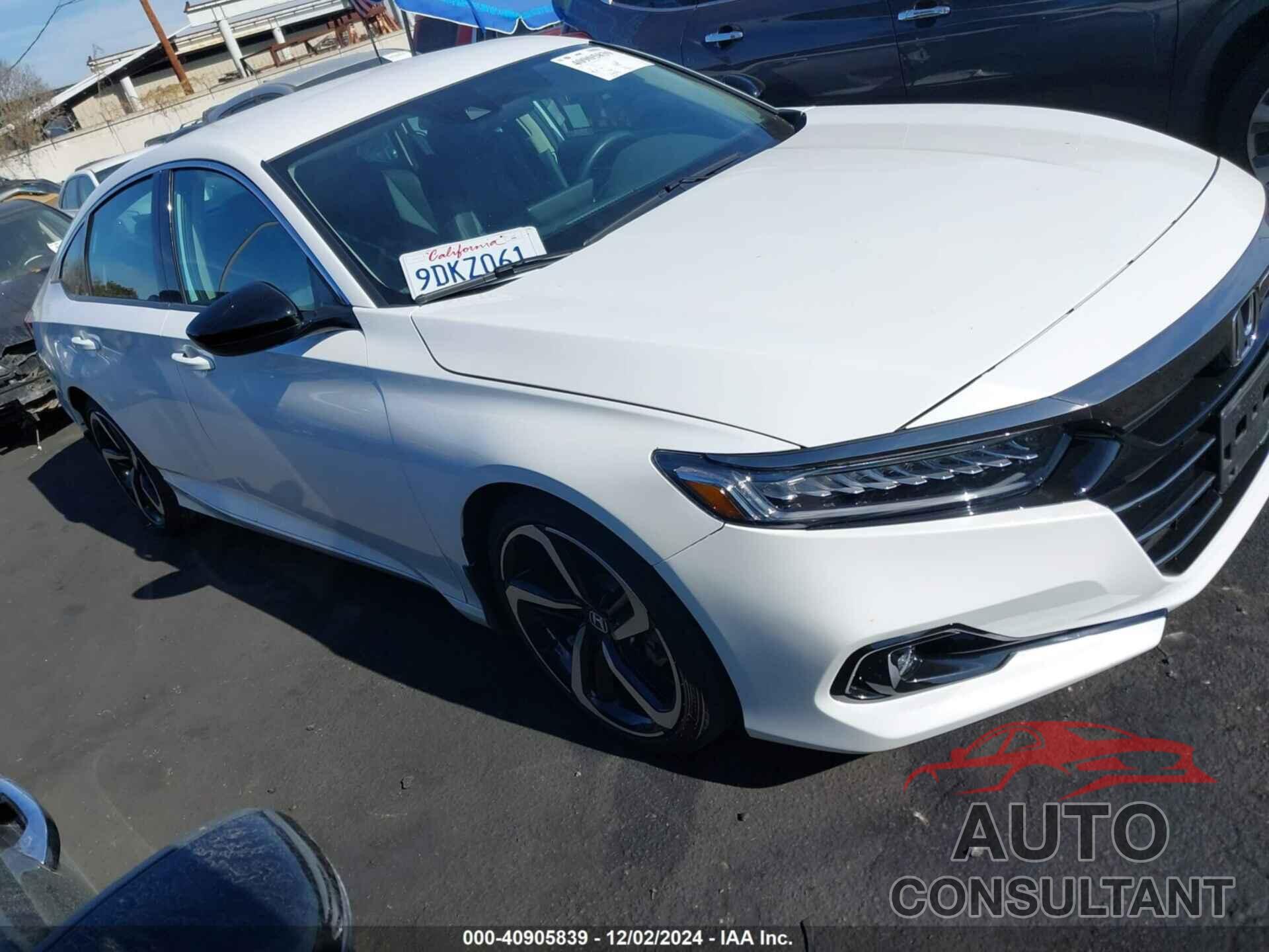 HONDA ACCORD 2022 - 1HGCV1F40NA065920