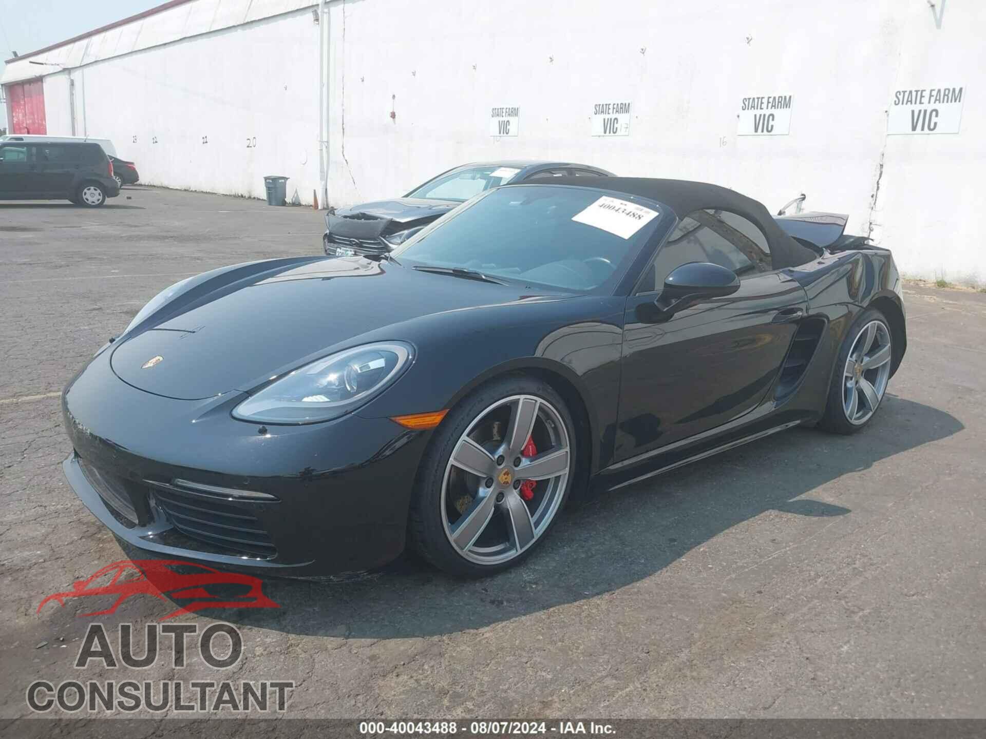 PORSCHE 718 BOXSTER 2017 - WP0CB2A87HS241142