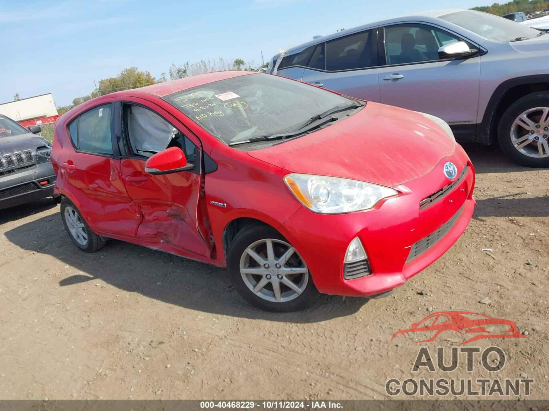TOYOTA PRIUS C 2012 - JTDKDTB36C1013873