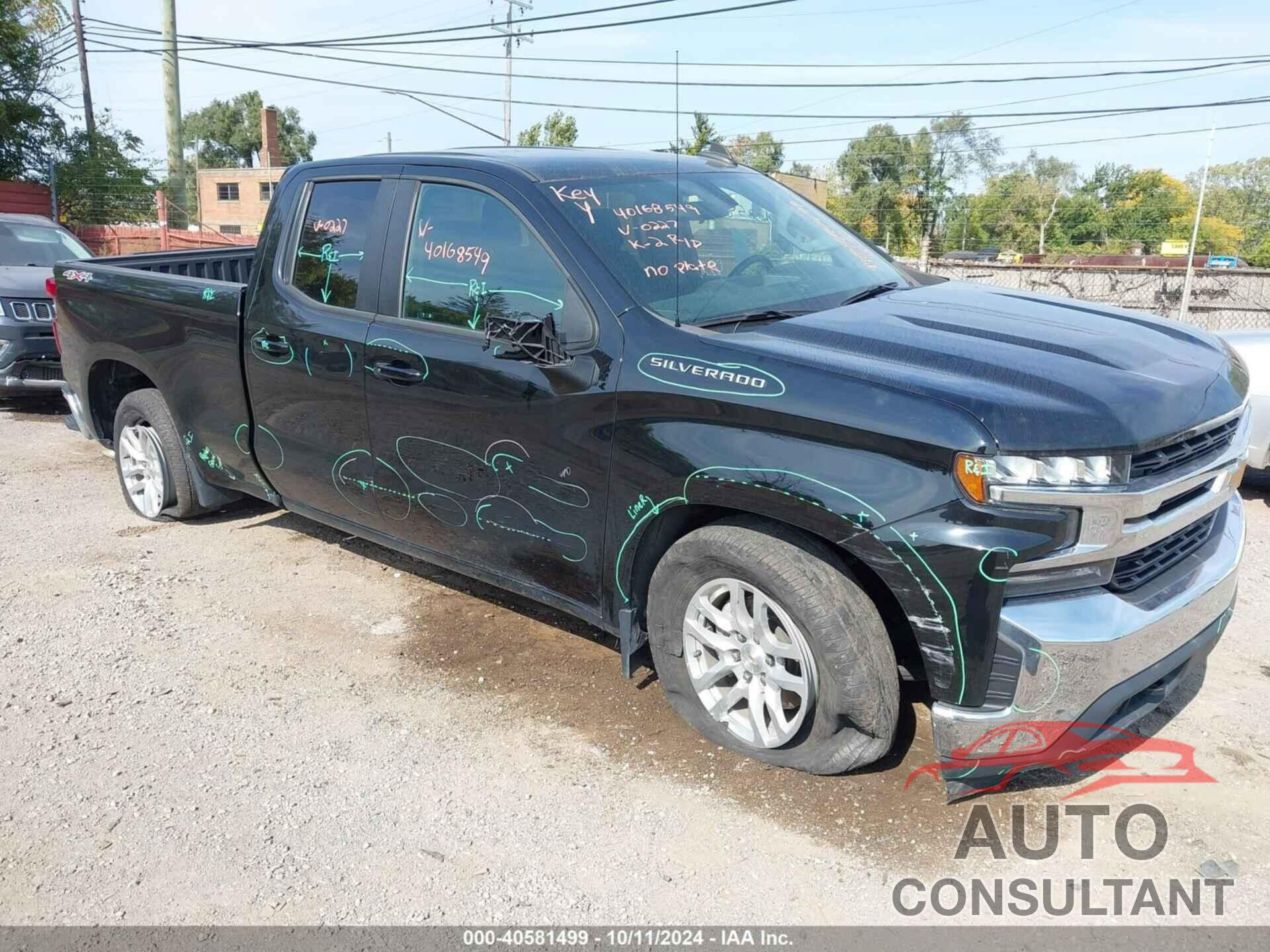CHEVROLET SILVERADO 1500 2021 - 1GCRYJEK4MZ360227