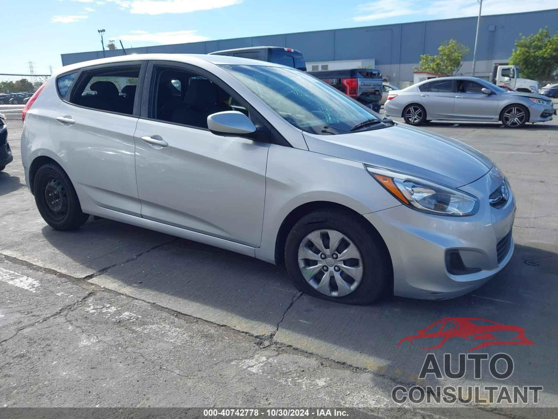 HYUNDAI ACCENT 2017 - KMHCT5AE1HU344805