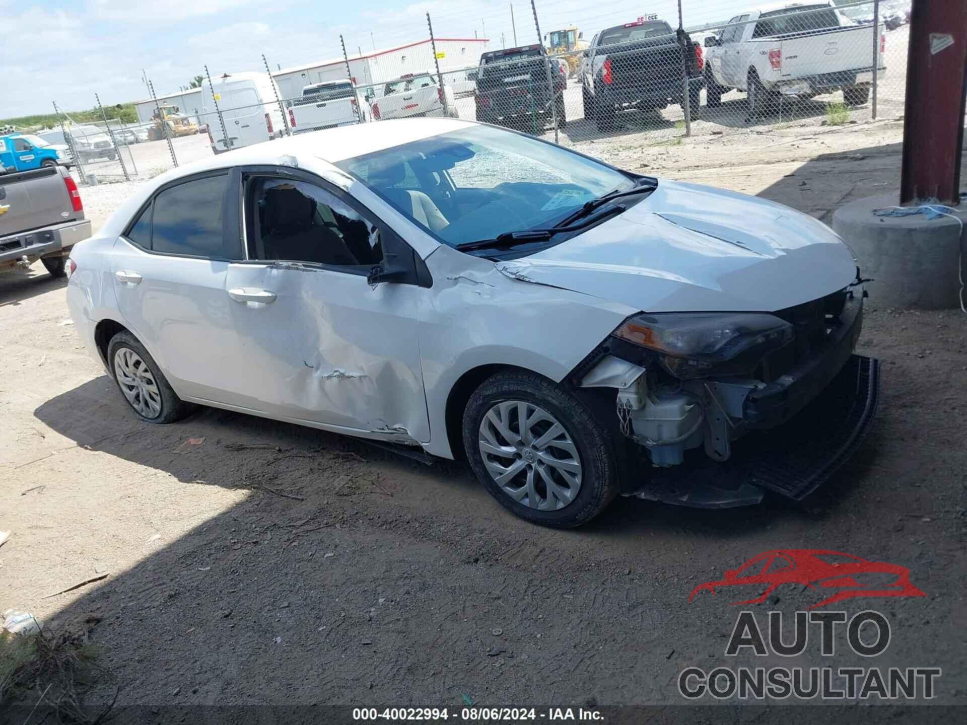 TOYOTA COROLLA 2019 - 5YFBURHEXKP927419