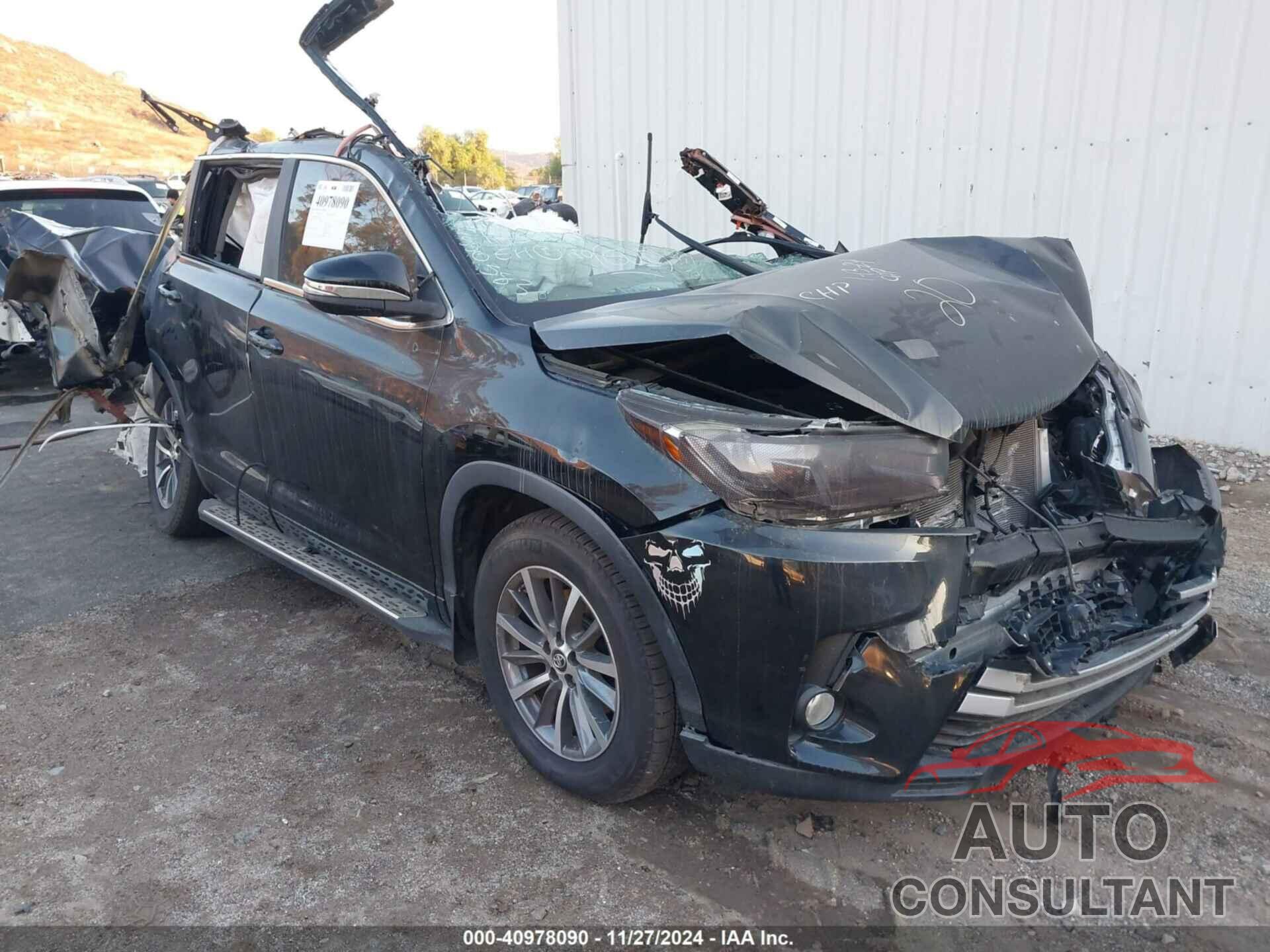 TOYOTA HIGHLANDER 2018 - 5TDKZRFH8JS550383