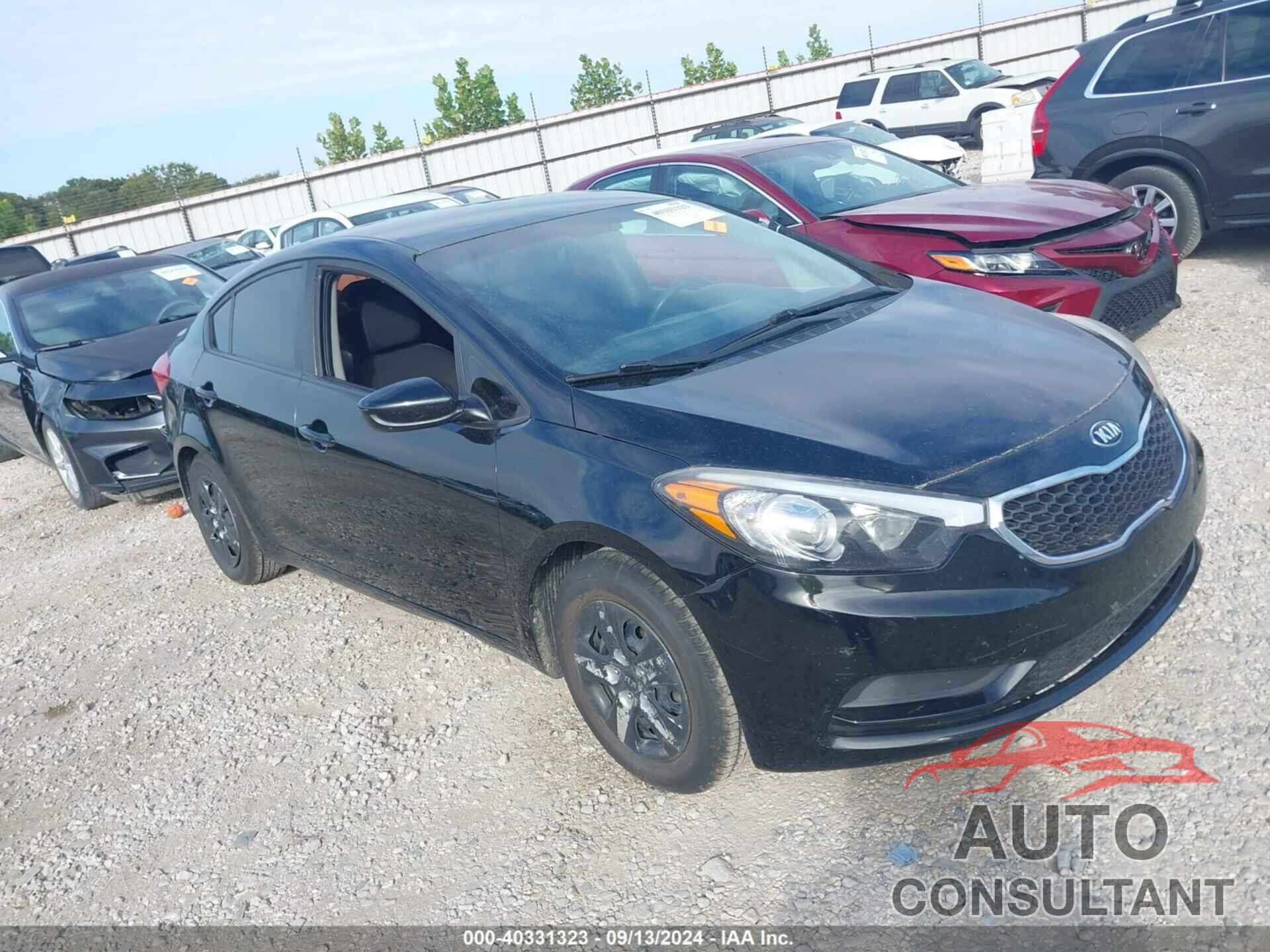 KIA FORTE 2016 - KNAFK4A69G5607250