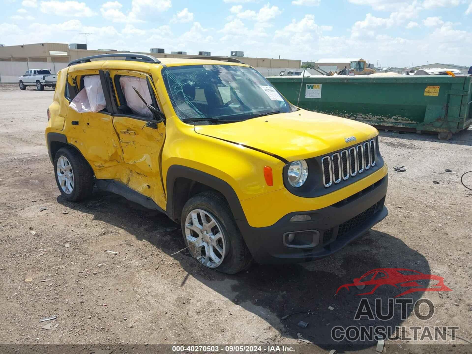 JEEP RENEGADE 2016 - ZACCJBBT6GPE09489