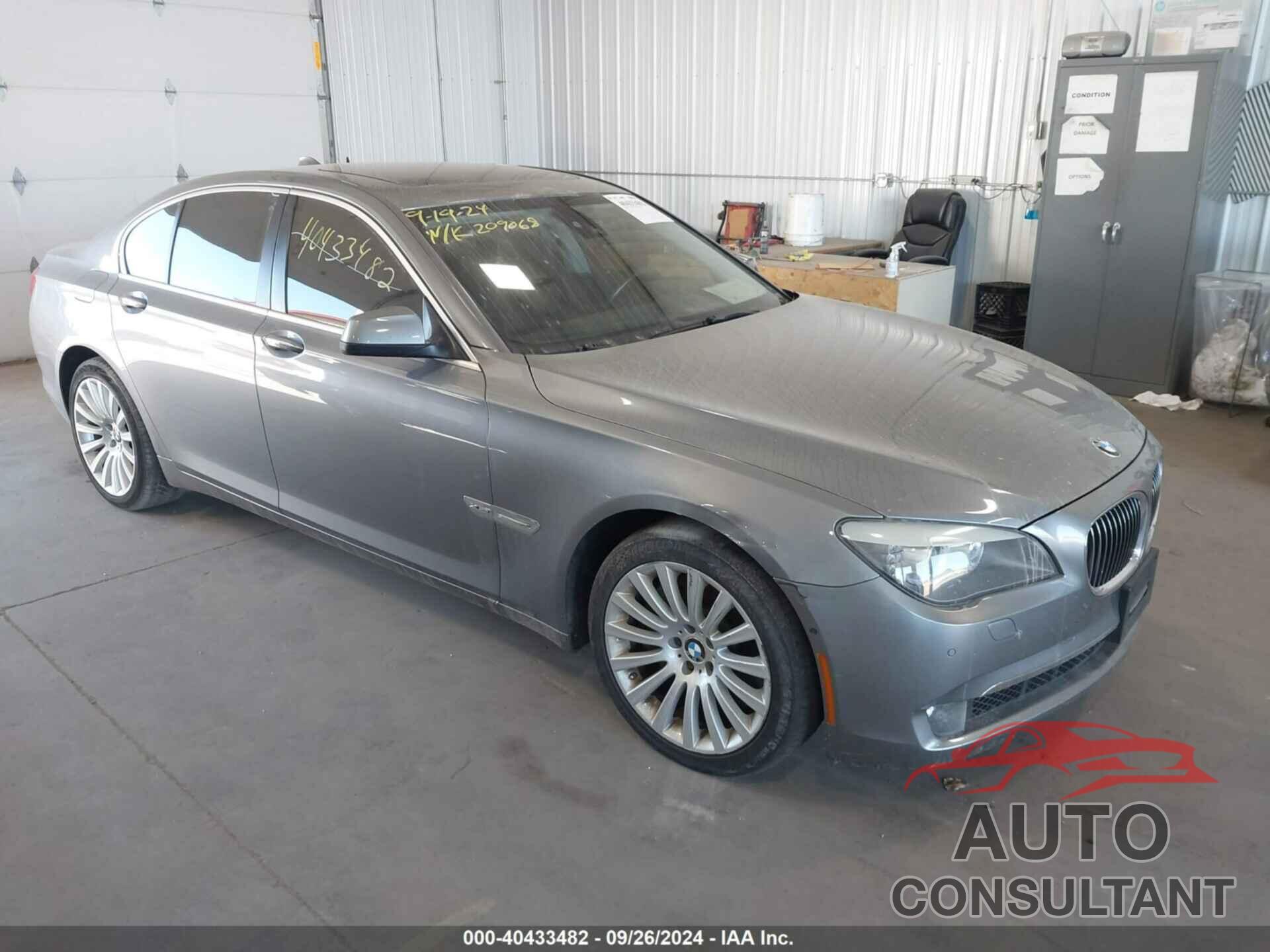 BMW 750I 2012 - WBAKC6C58CDX99577