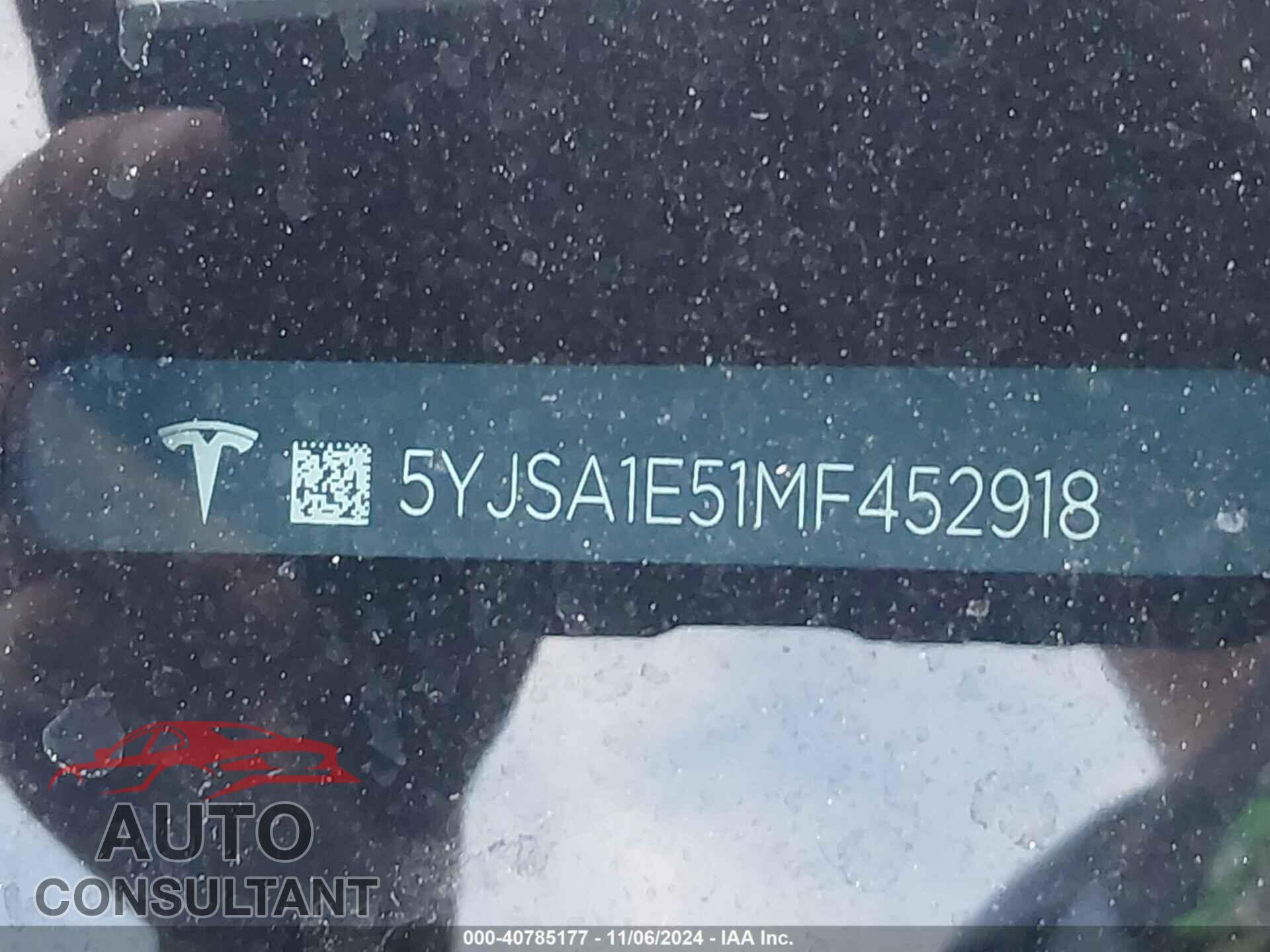 TESLA MODEL S 2021 - 5YJSA1E51MF452918