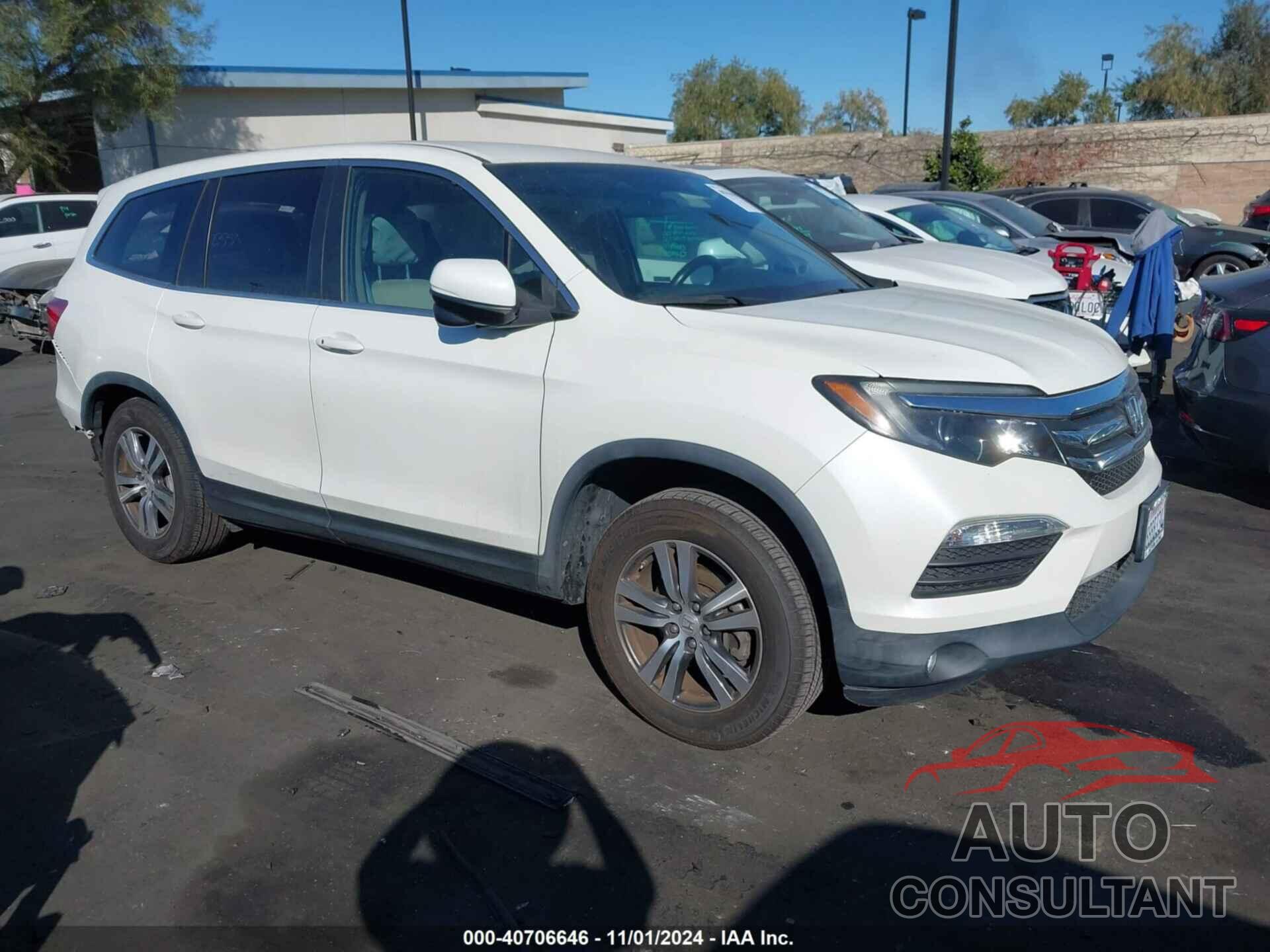 HONDA PILOT 2017 - 5FNYF5H31HB042509