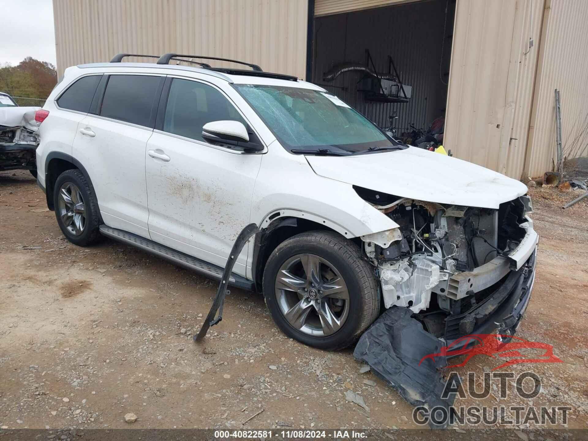 TOYOTA HIGHLANDER 2019 - 5TDDZRFHXKS930187