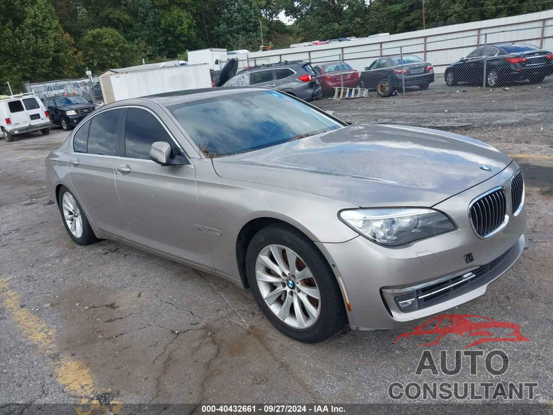 BMW 740I 2013 - WBAYA6C59DC995048