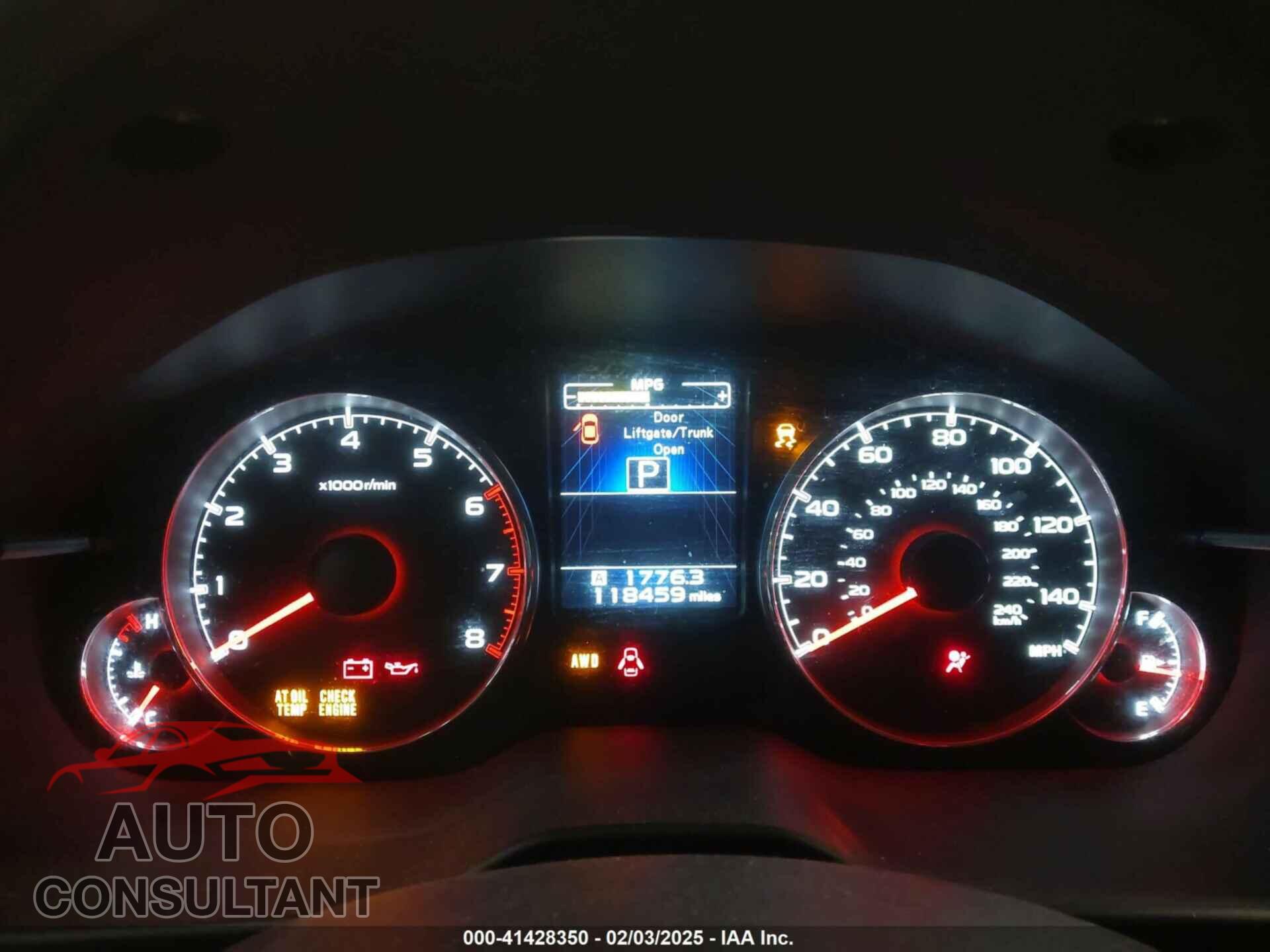 SUBARU OUTBACK 2014 - 4S4BRBLC0E3216559