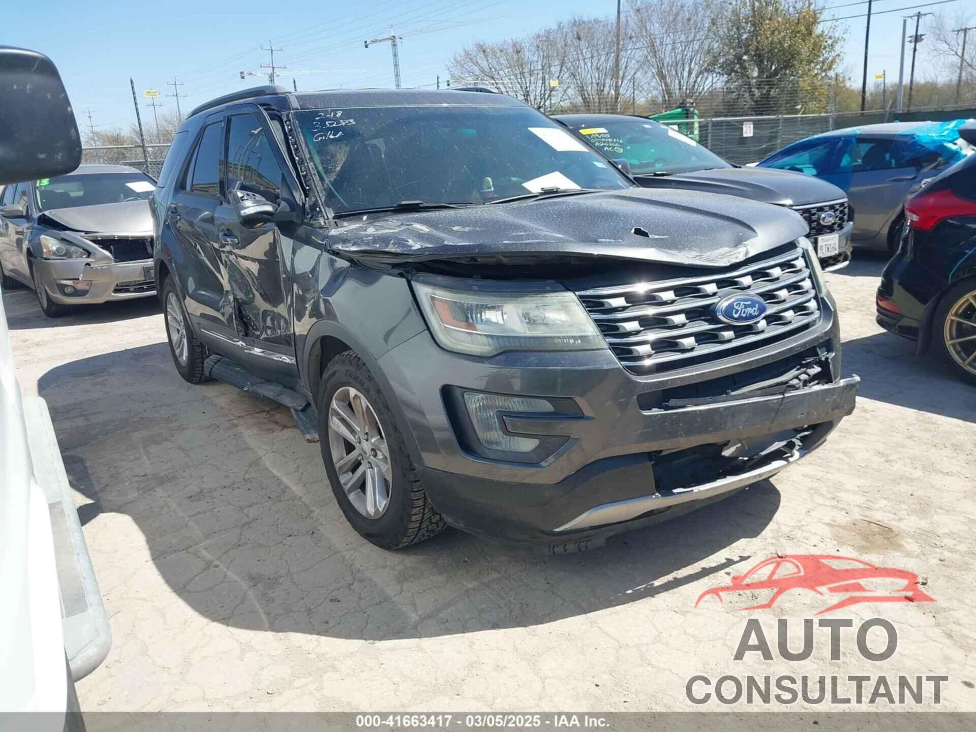 FORD EXPLORER 2017 - 1FM5K7D80HGB62413