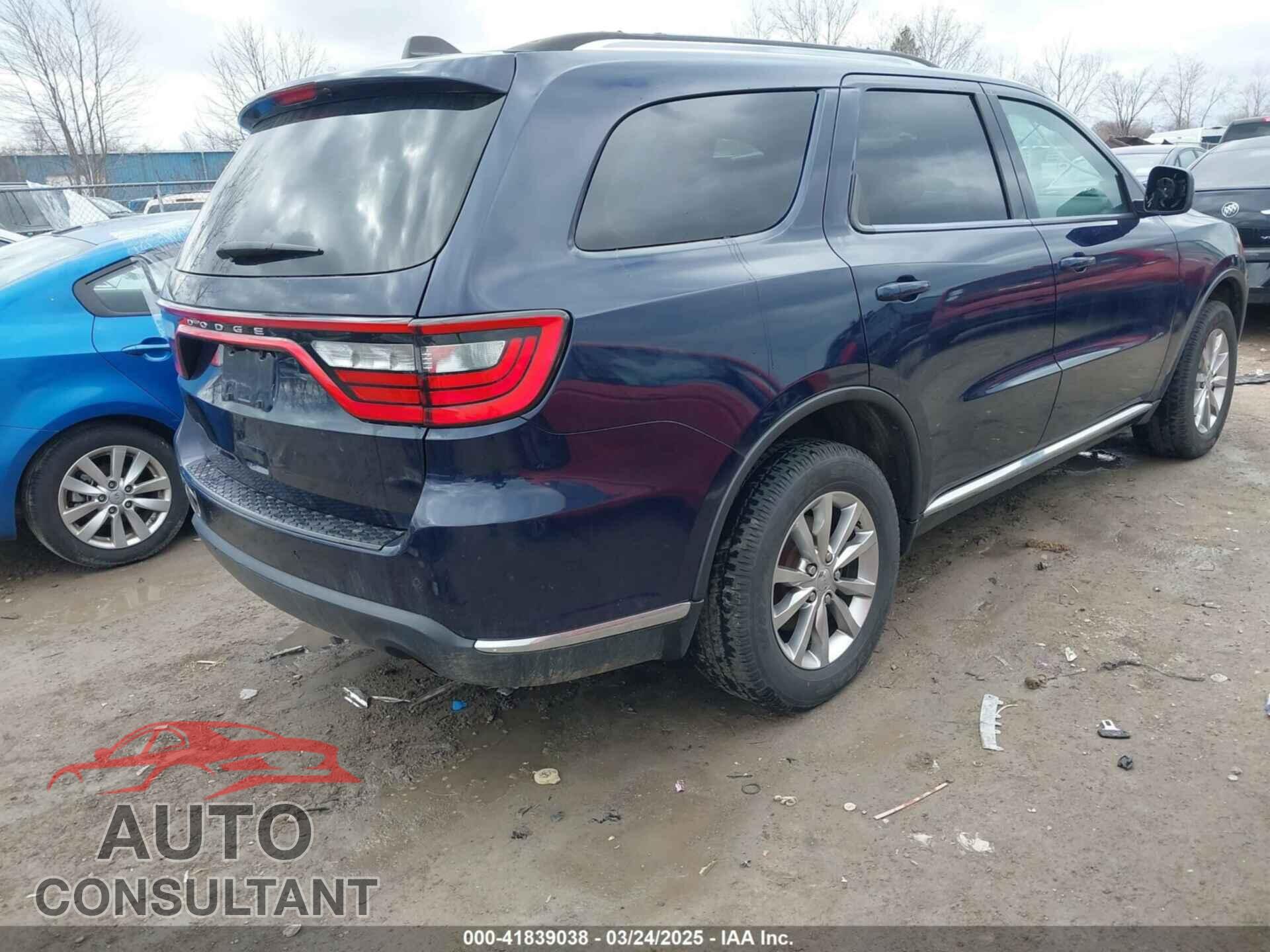 DODGE DURANGO 2017 - 1C4RDJAG9HC709923