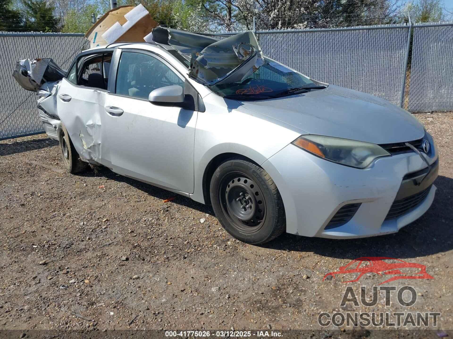 TOYOTA COROLLA 2015 - 5YFBURHE5FP264394