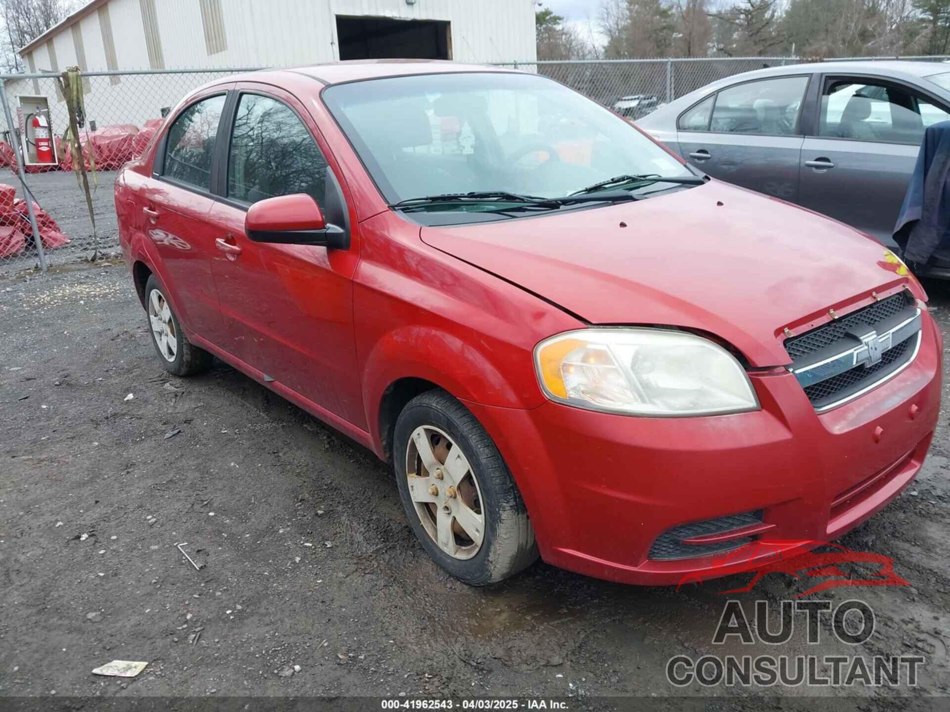 CHEVROLET AVEO 2010 - KL1TD5DE2AB125664