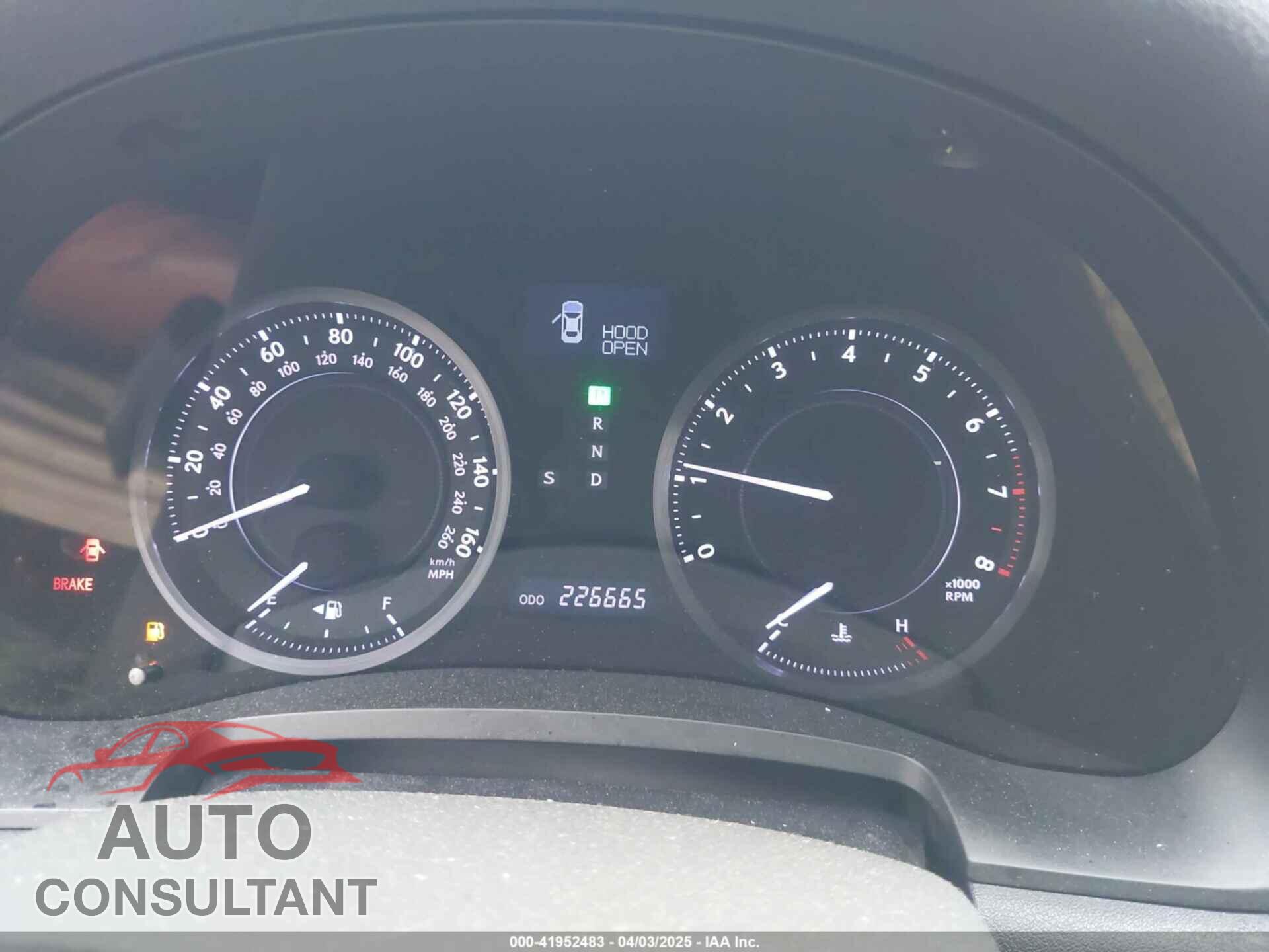 LEXUS IS 250C 2011 - JTHFF2C2XB2520729
