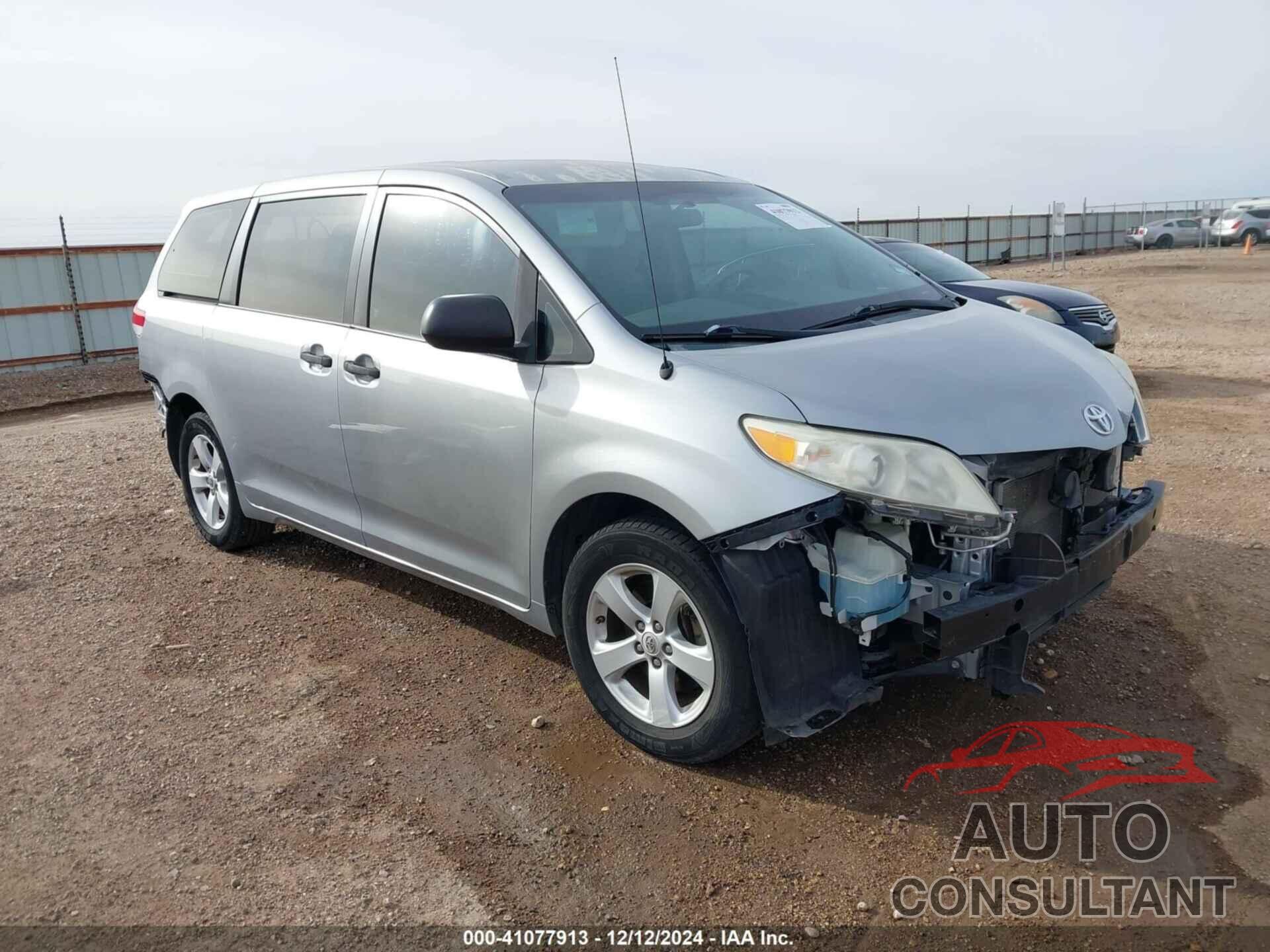 TOYOTA SIENNA 2012 - 5TDKA3DC6CS010299