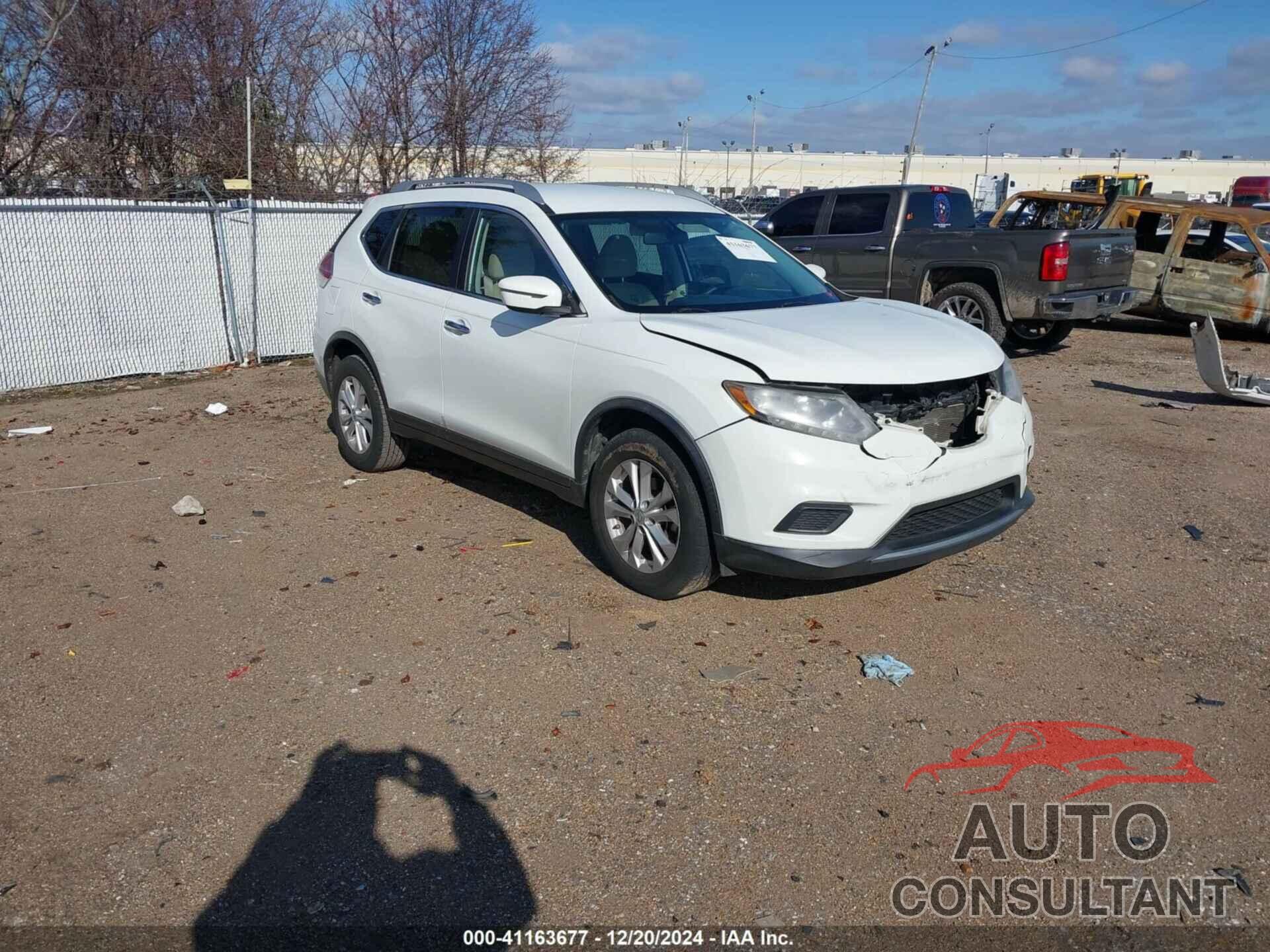 NISSAN ROGUE 2016 - KNMAT2MT2GP618546