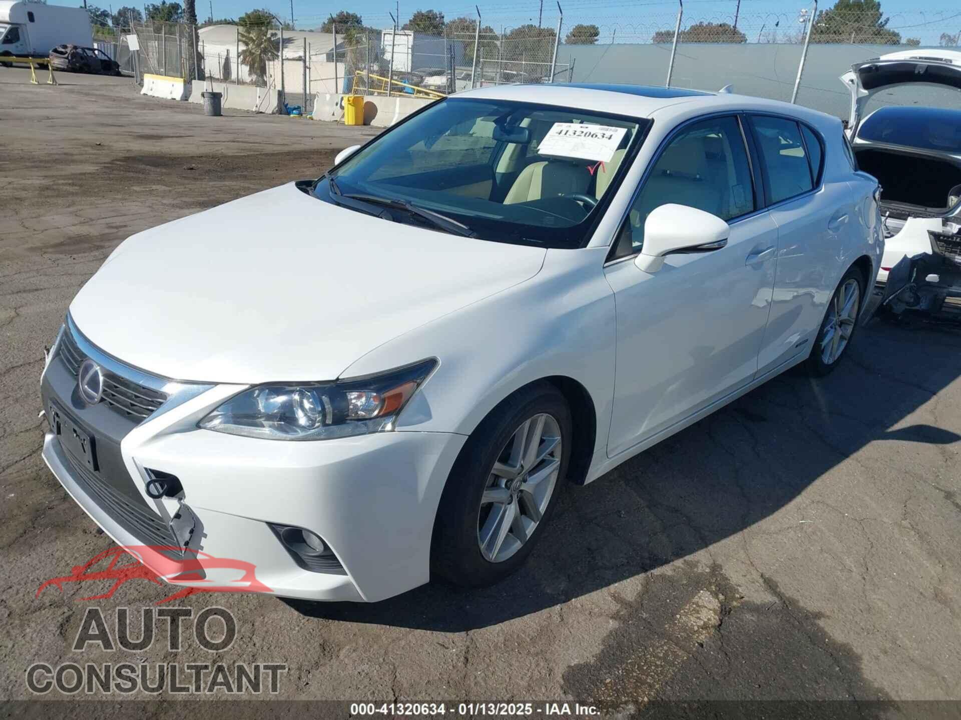LEXUS CT 200H 2014 - JTHKD5BH4E2176816