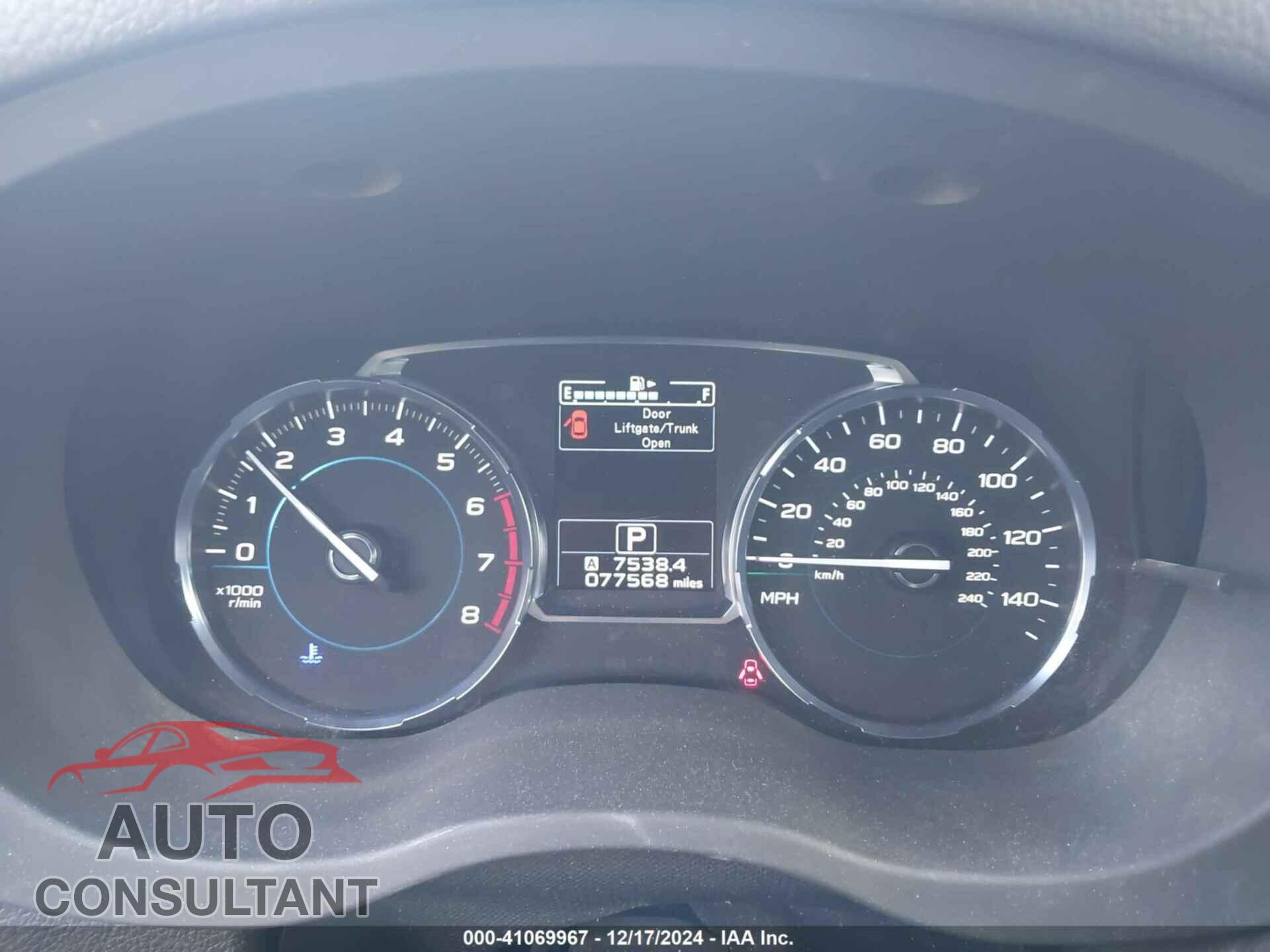 SUBARU FORESTER 2017 - JF2SJATC8HH500973