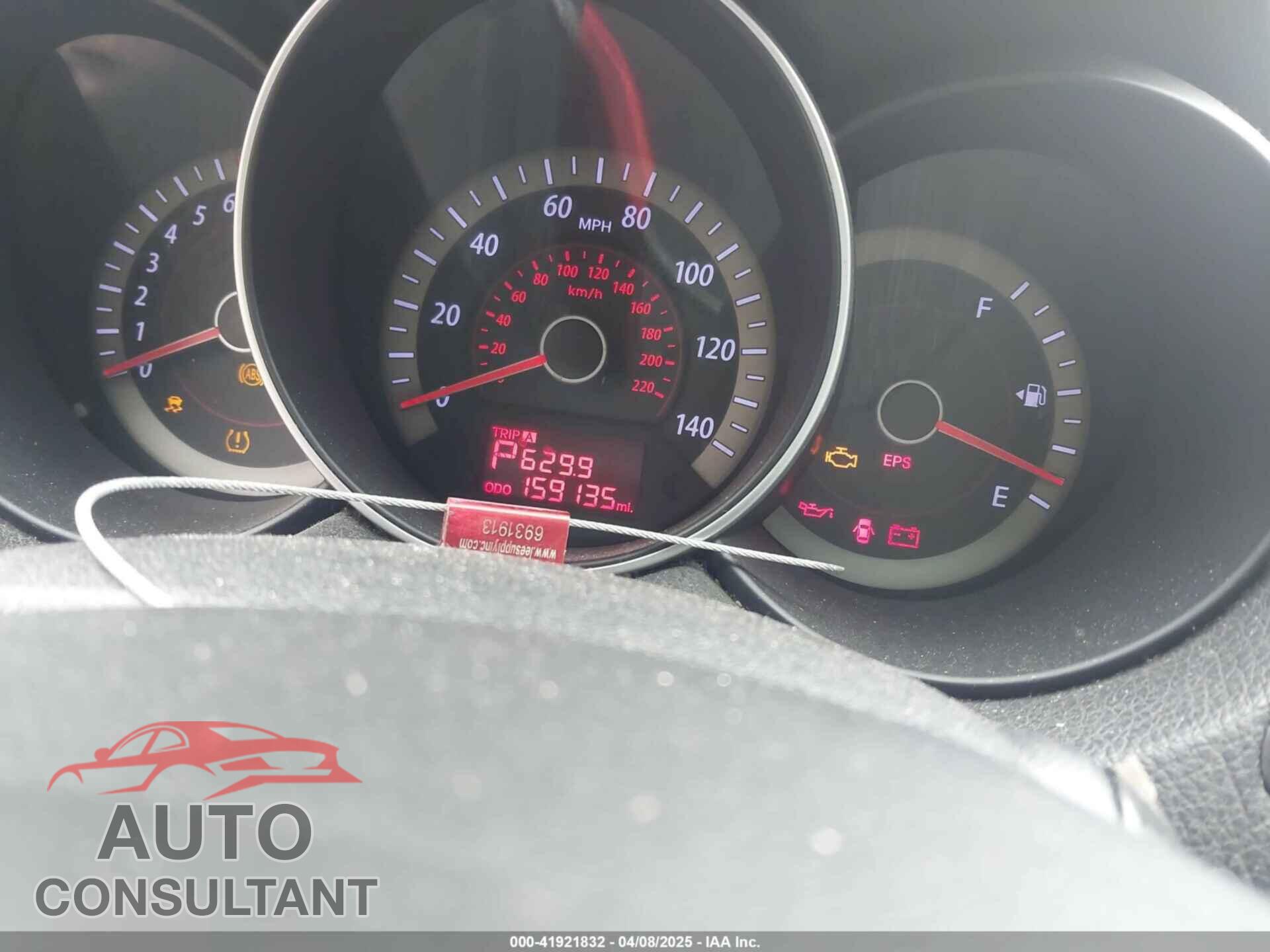 KIA FORTE 2012 - KNAFU4A26C5497548