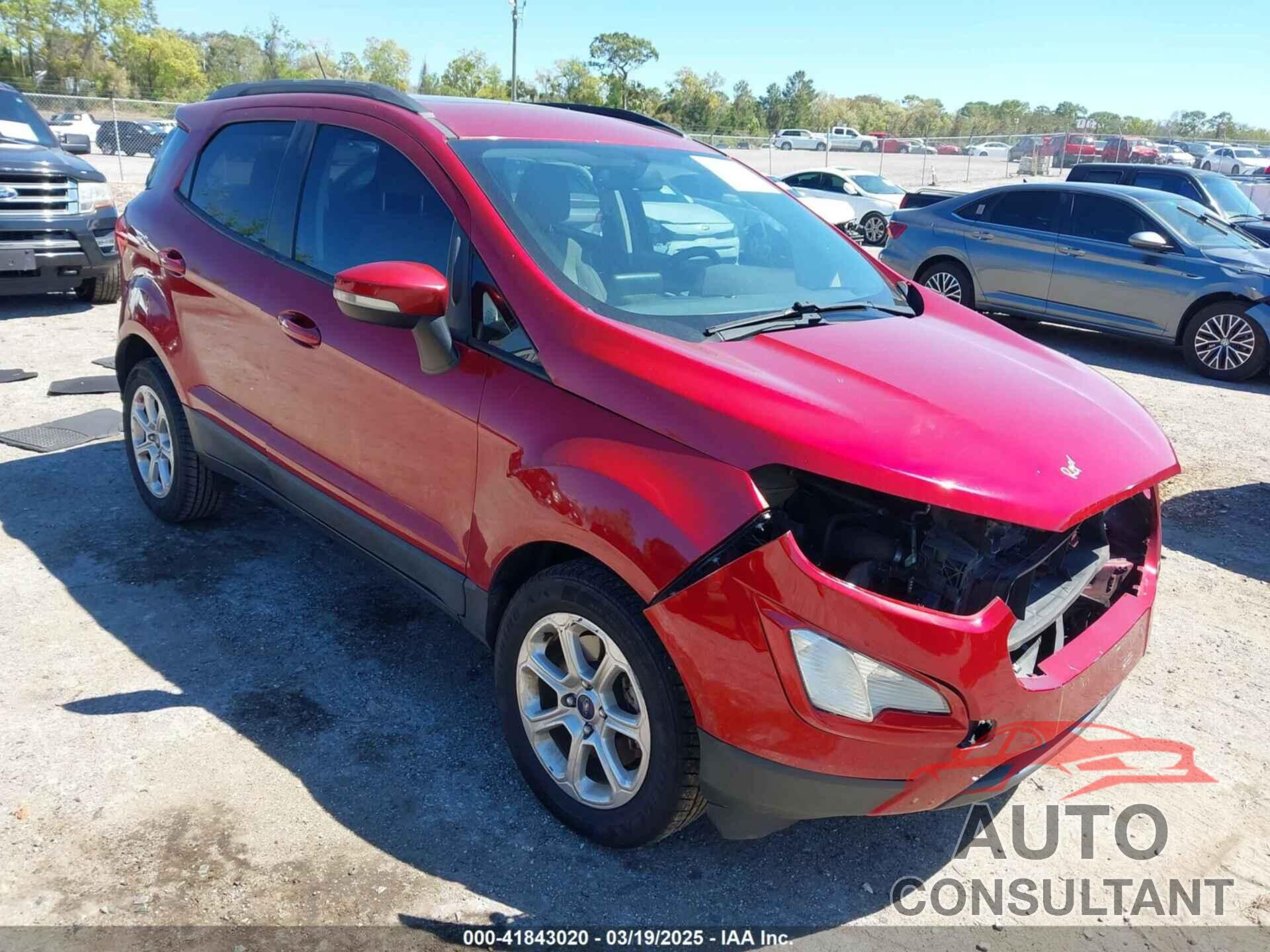 FORD ECOSPORT 2018 - MAJ3P1TE6JC243873