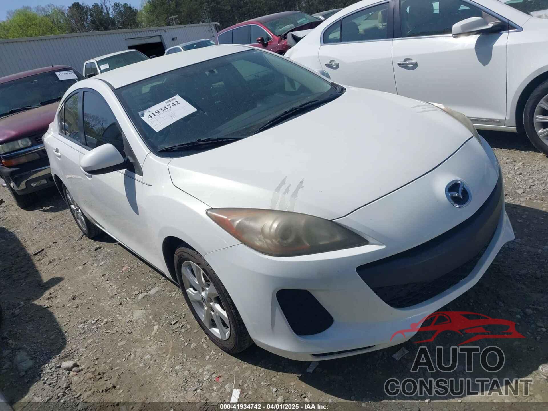 MAZDA MAZDA3 2013 - JM1BL1TF9D1723965