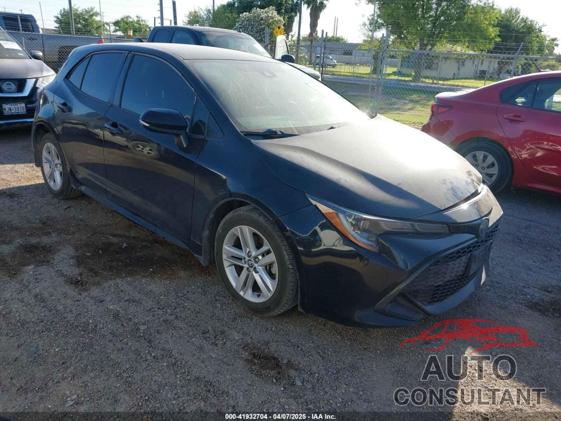 TOYOTA COROLLA 2019 - JTNK4RBE0K3021647