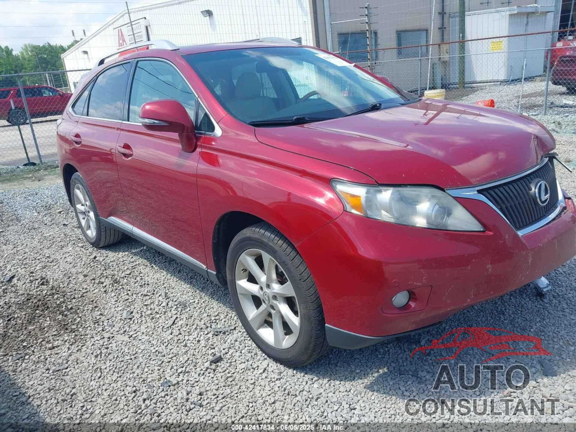 LEXUS RX 350 2011 - 2T2ZK1BA5BC045212