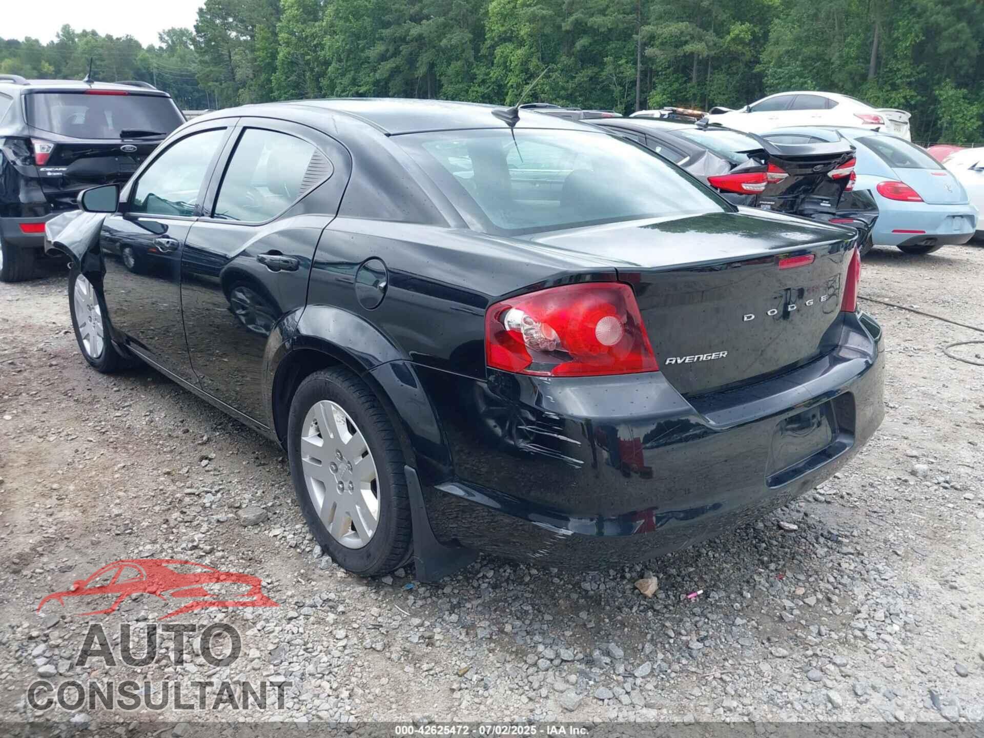 DODGE AVENGER 2013 - 1C3CDZAB3DN616942