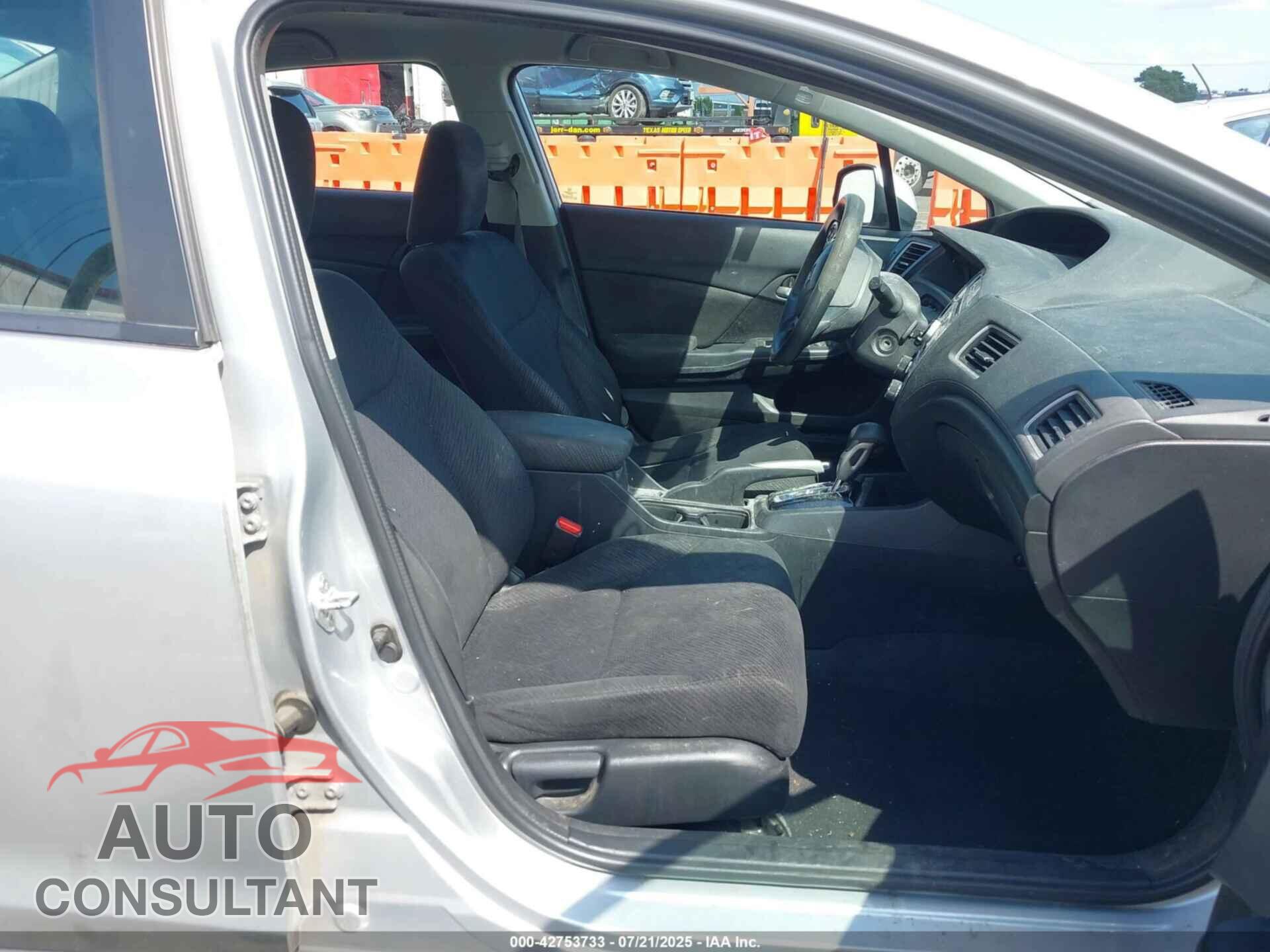 HONDA CIVIC 2013 - 19XFB2F57DE253199