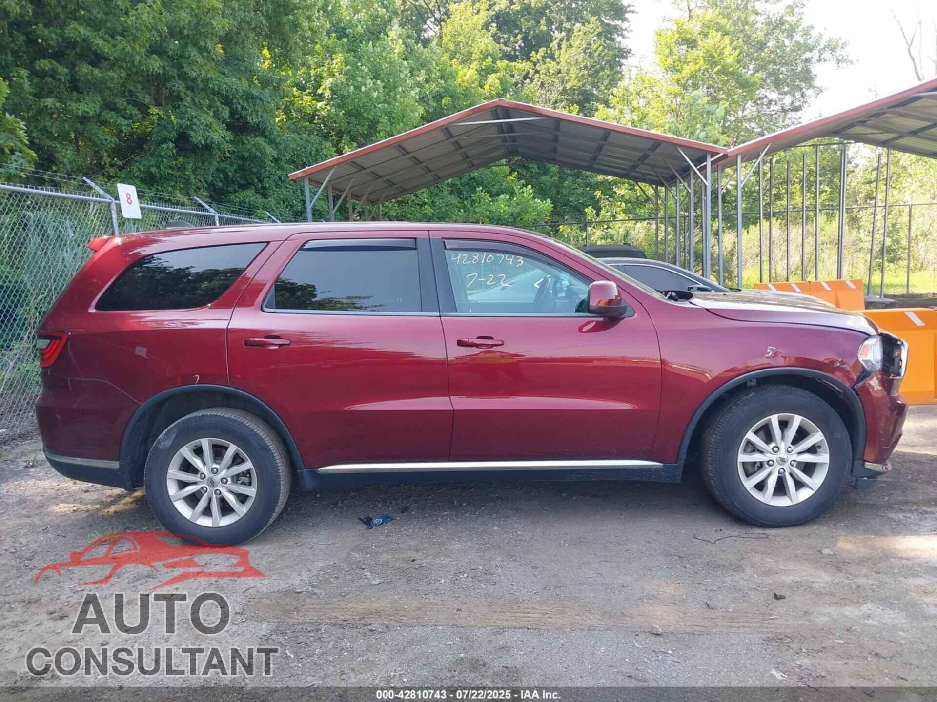 DODGE DURANGO 2019 - 1C4RDJAG4KC585745