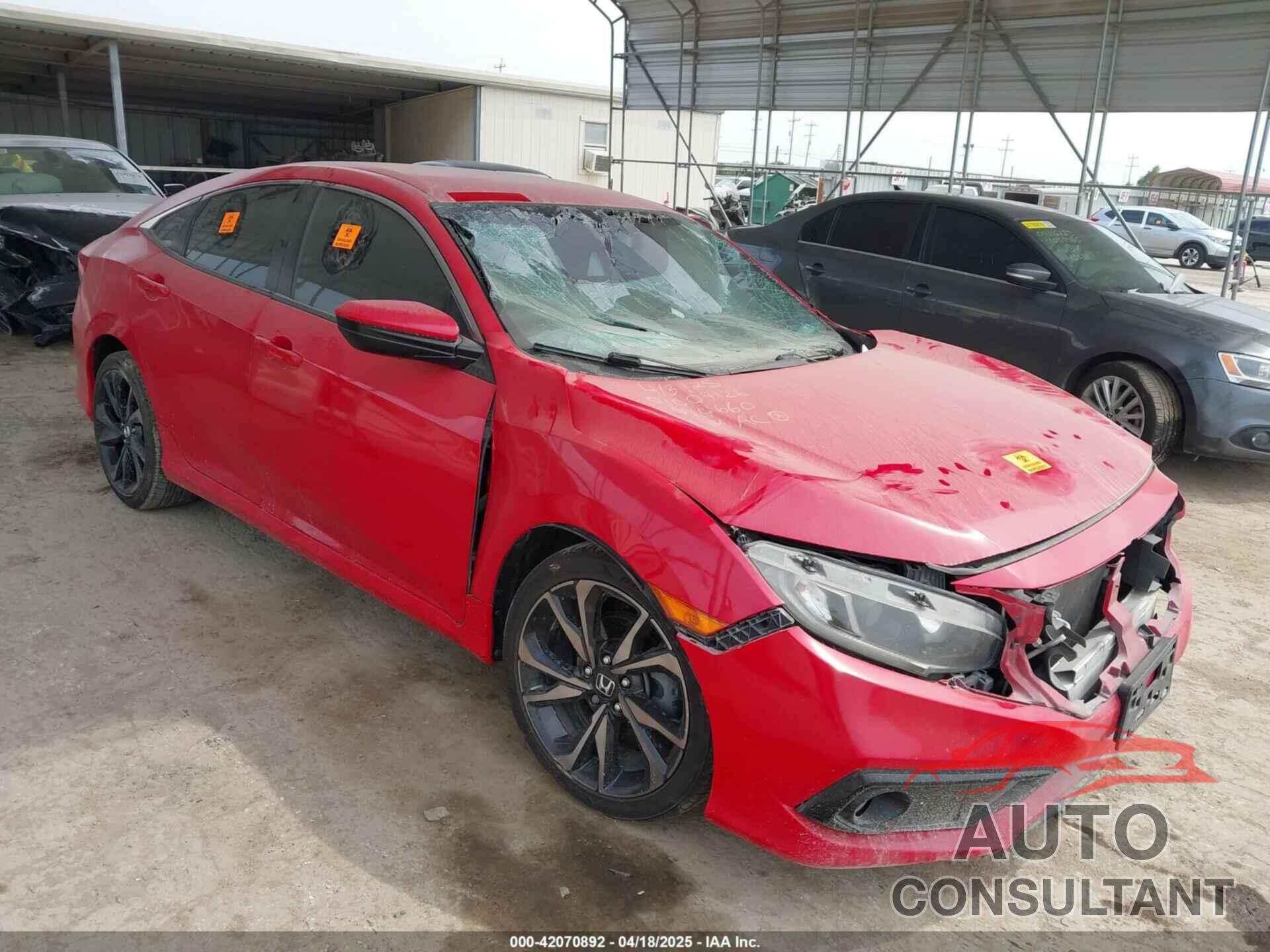 HONDA CIVIC 2019 - 2HGFC2F86KH544660